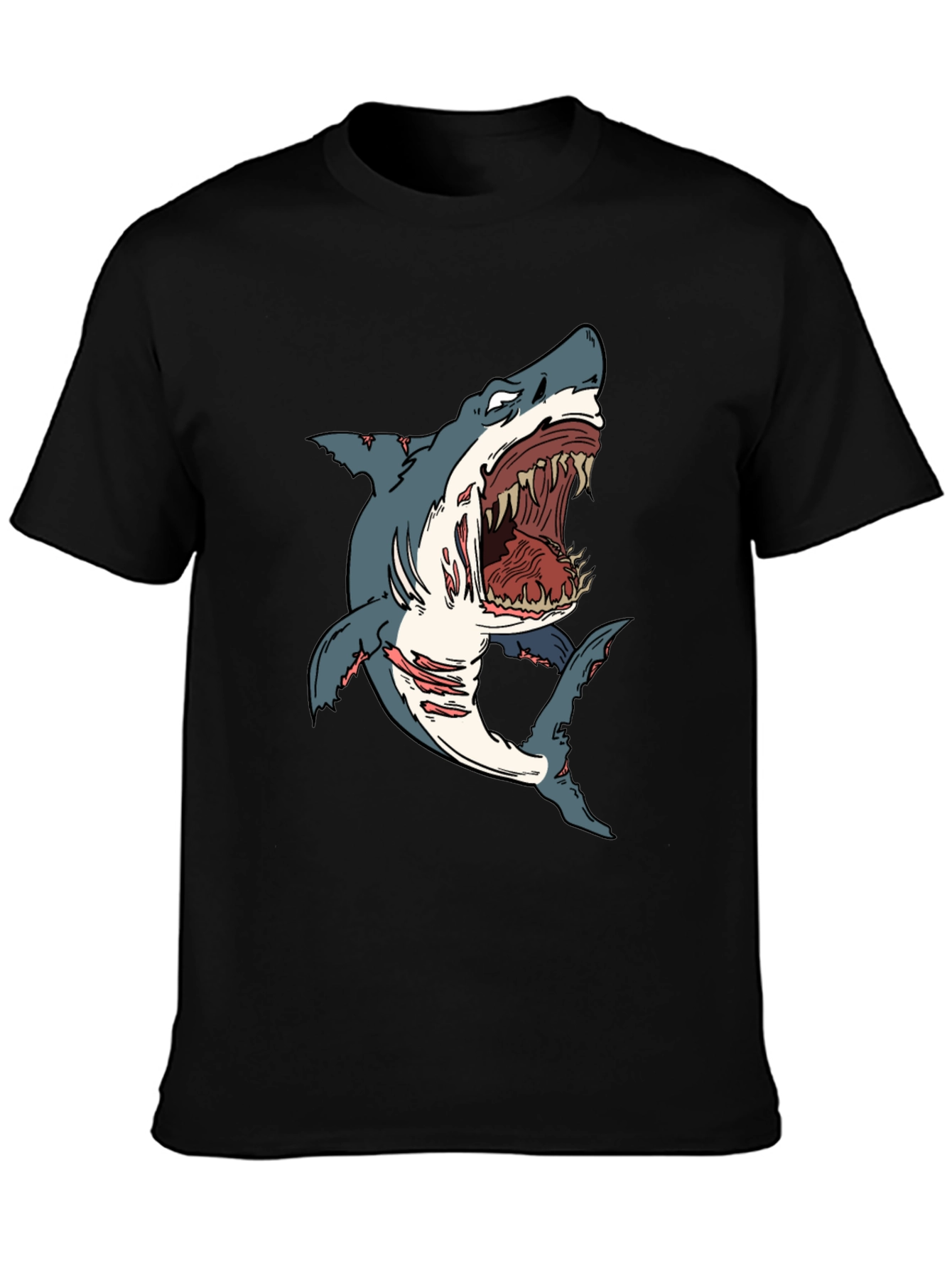 Shark Graphic Black T-Shirt
