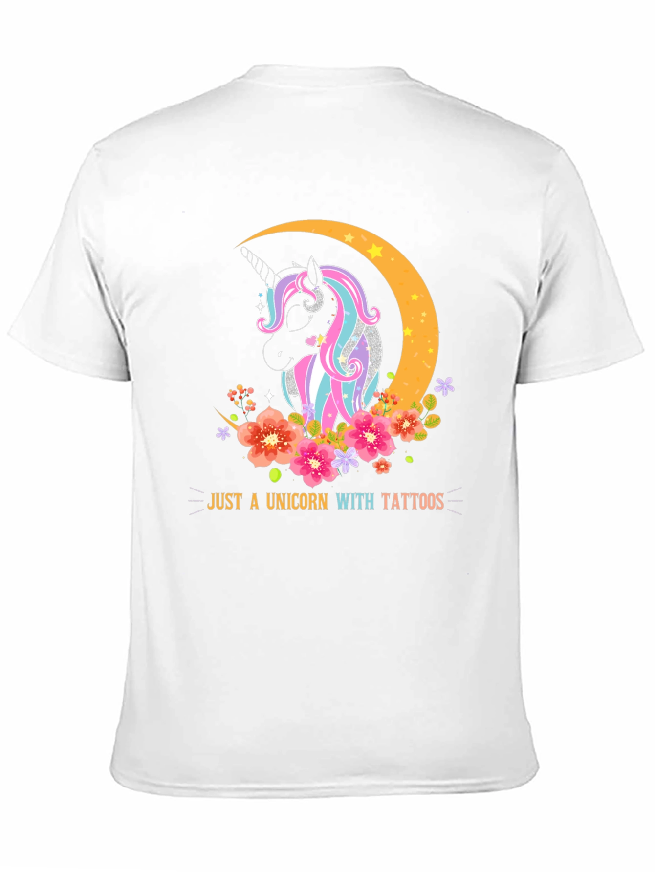 Unicorn with Tattoos Graphic T-Shirt