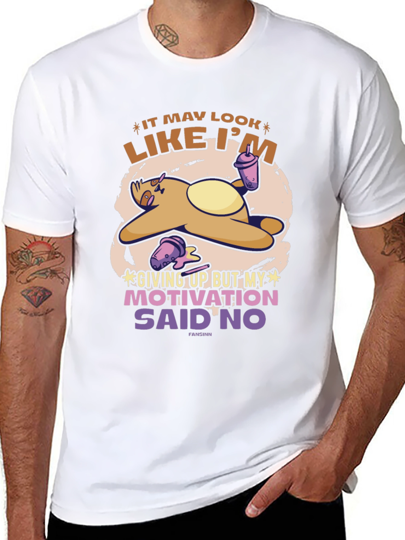 Sloth Motivation T-Shirt - Funny Graphic Tee