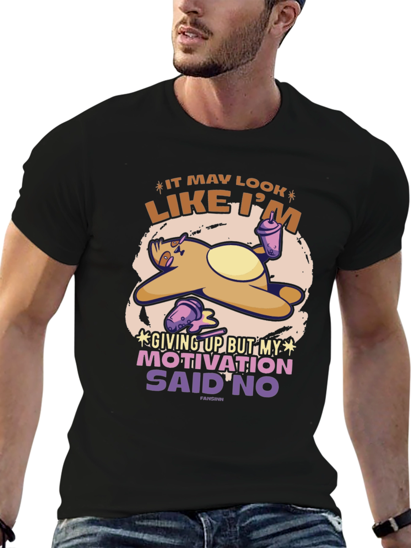 Sloth Motivation T-Shirt - Funny Graphic Tee