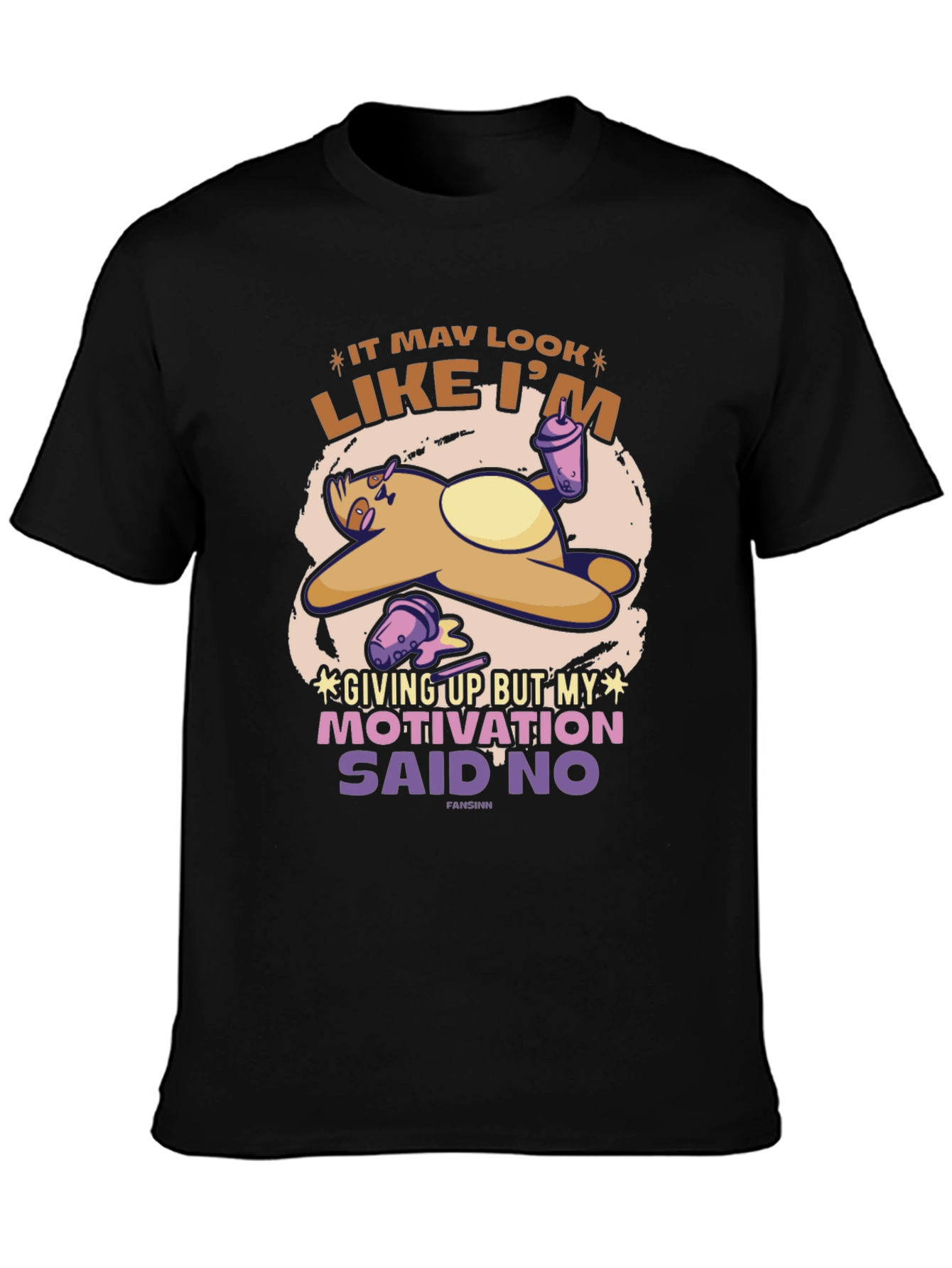 Sloth Motivation T-Shirt - Funny Graphic Tee