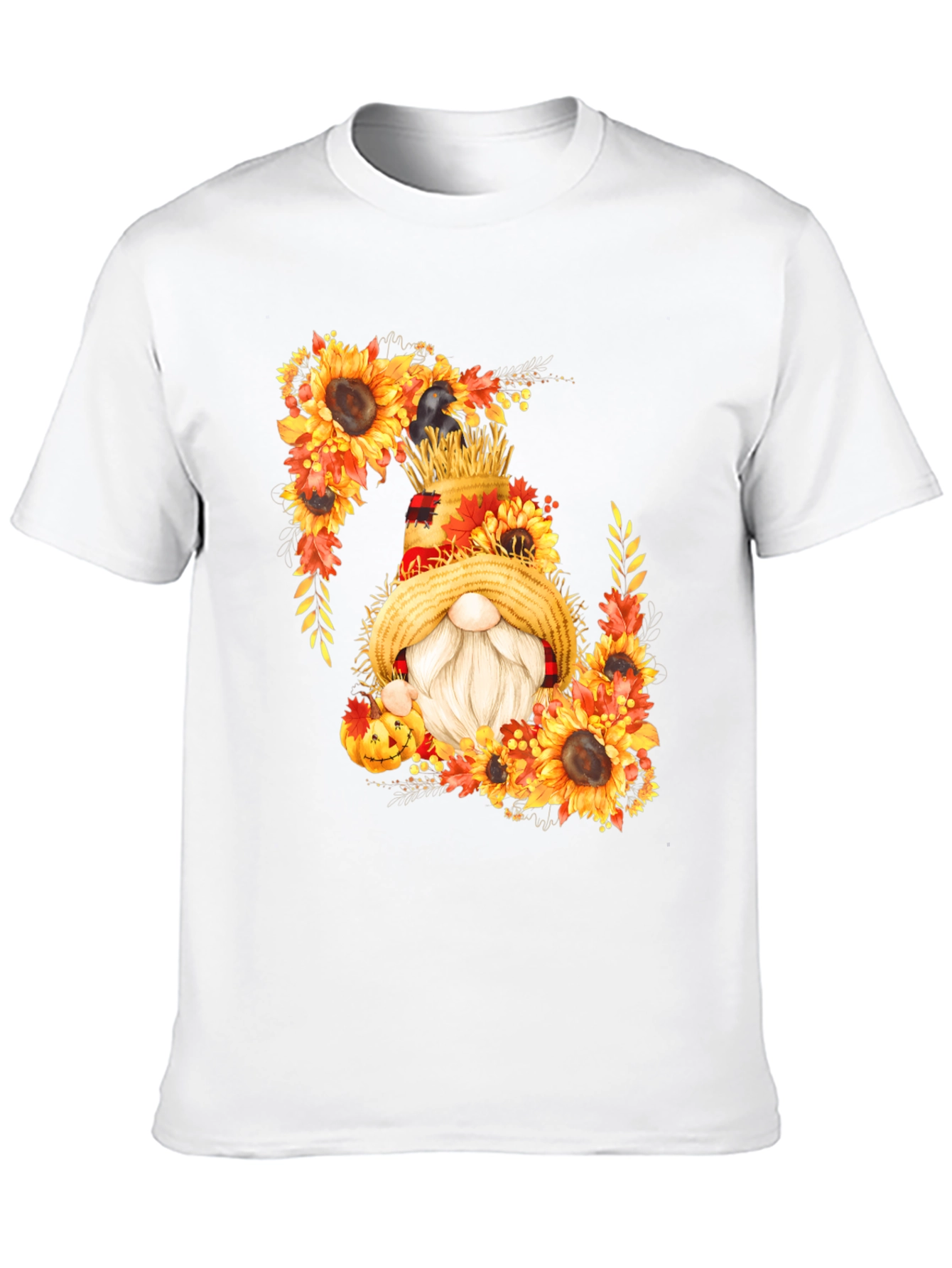 Fall Gnome T-Shirt Sunflower Autumn