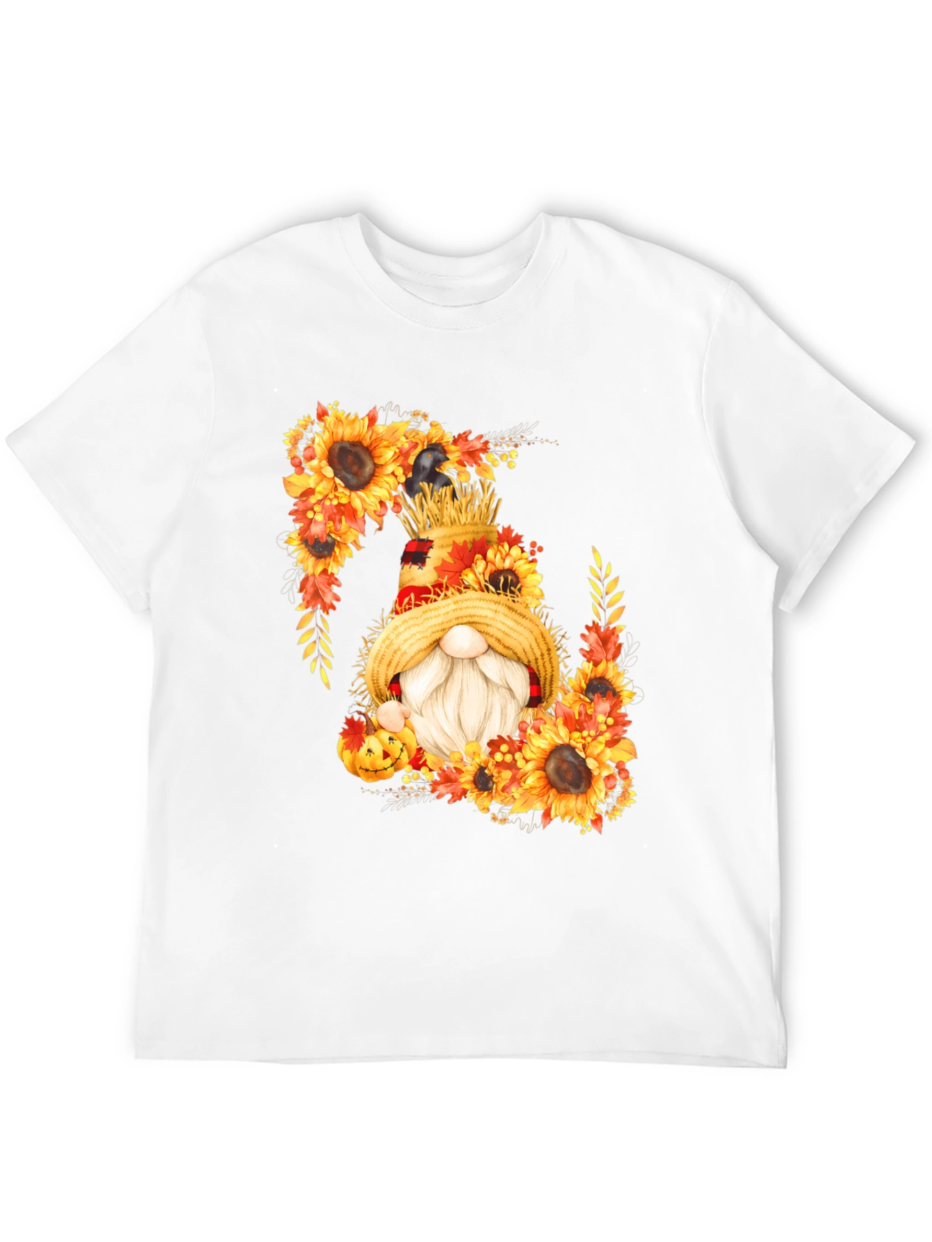 Fall Gnome T-Shirt Sunflower Autumn