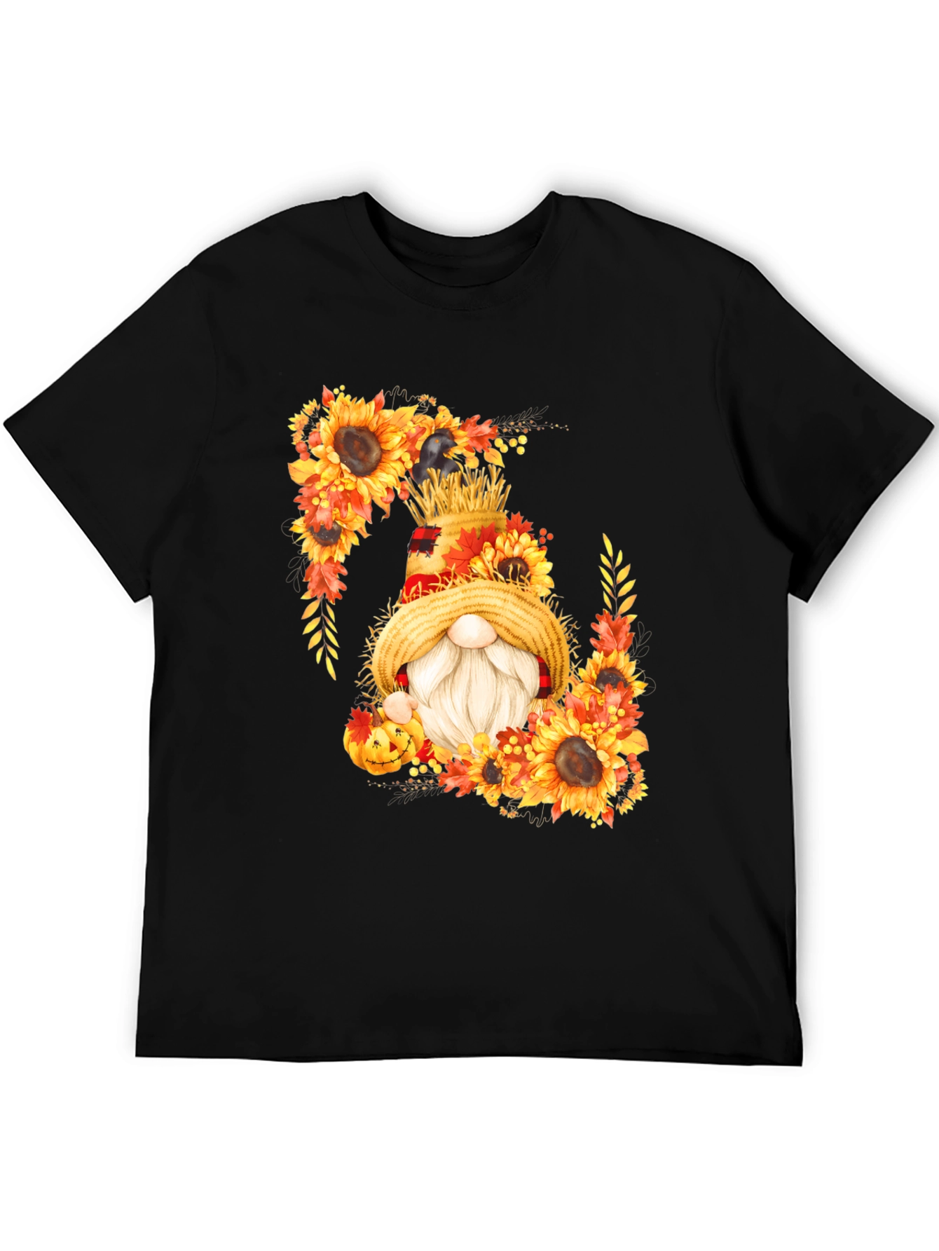 Fall Gnome T-Shirt Sunflower Autumn