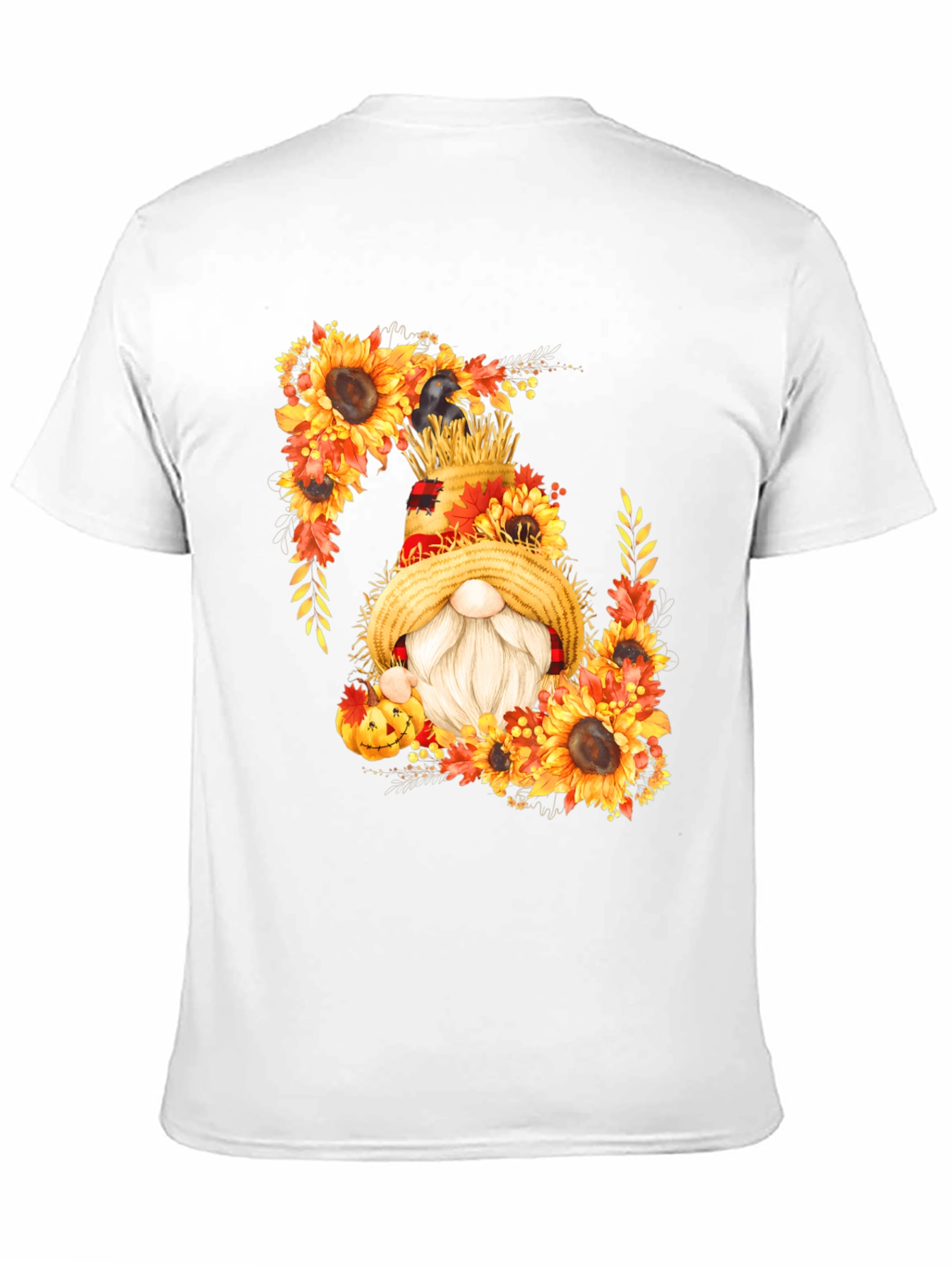 Fall Gnome T-Shirt Sunflower Autumn