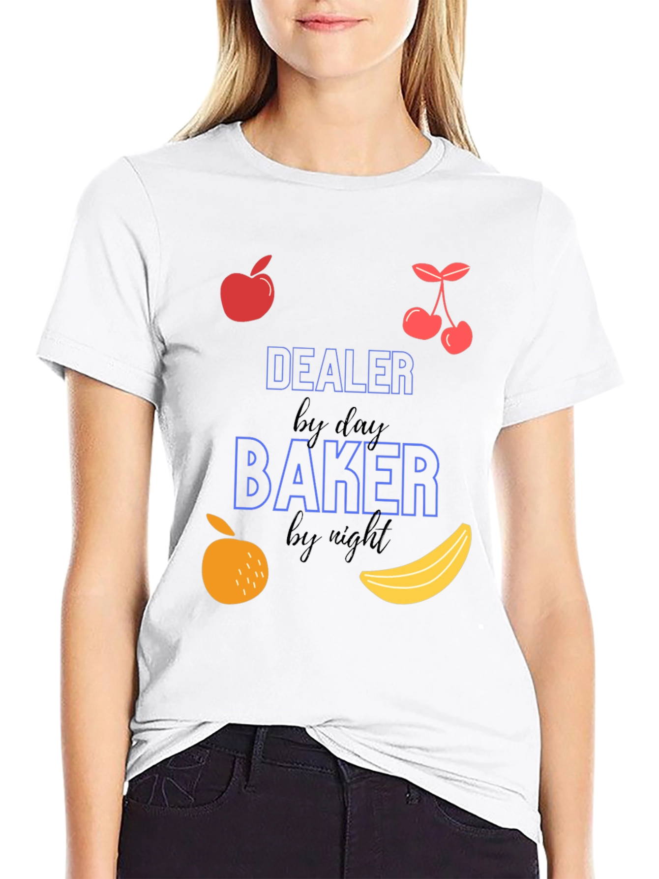 Dealer by Day Baker by Night Graphic T-Shirt