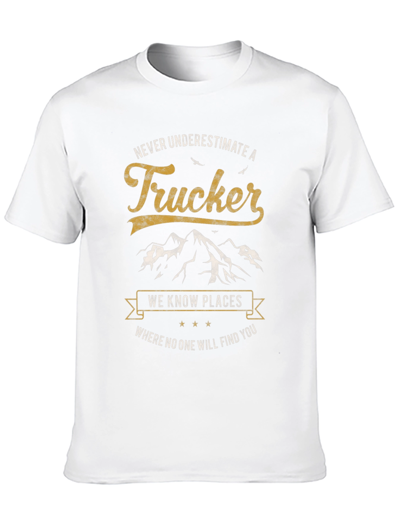 Trucker Tee: Never Underestimate Adventure