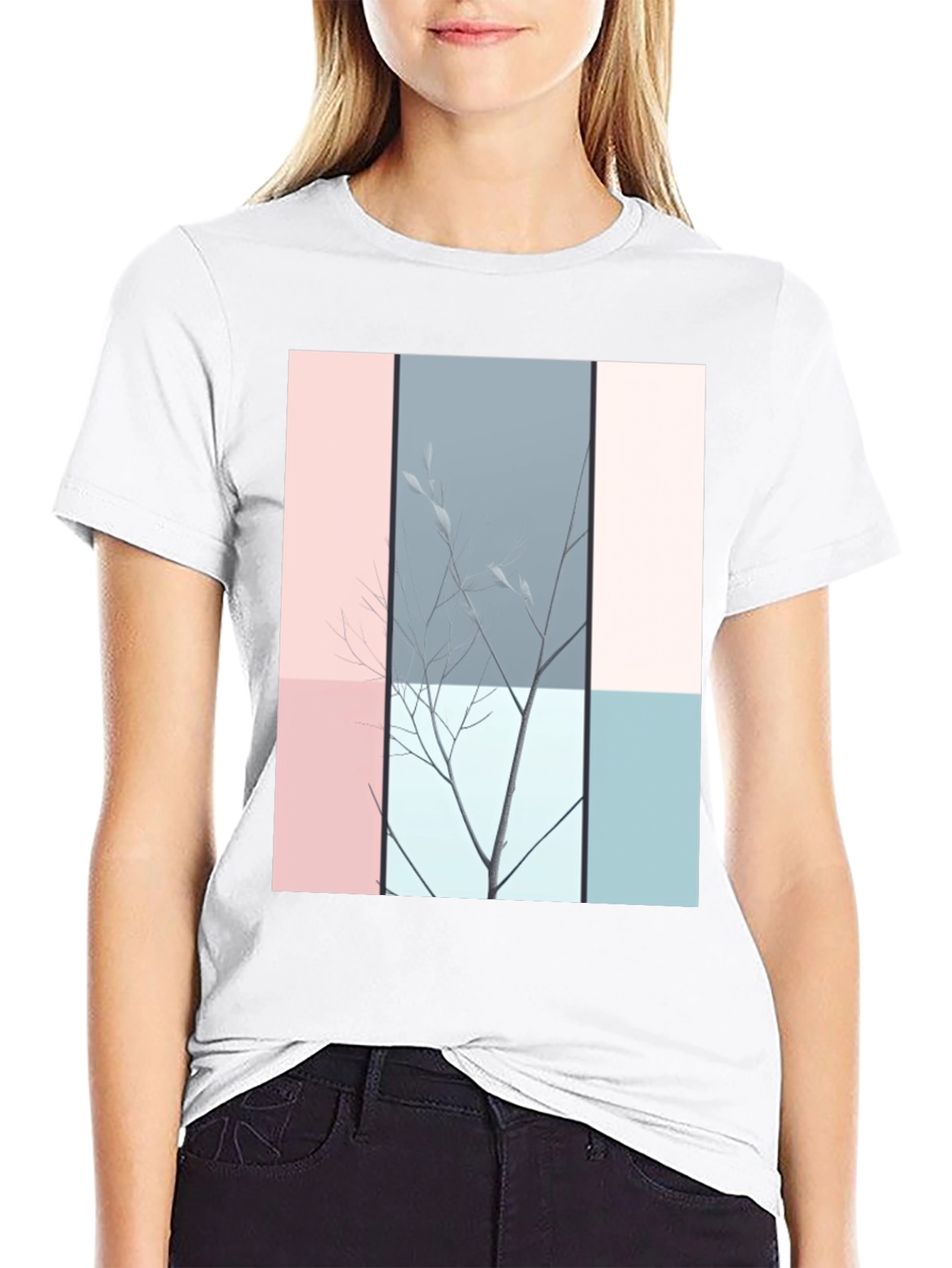 Abstract Nature Graphic T-Shirt - Modern Art Tee