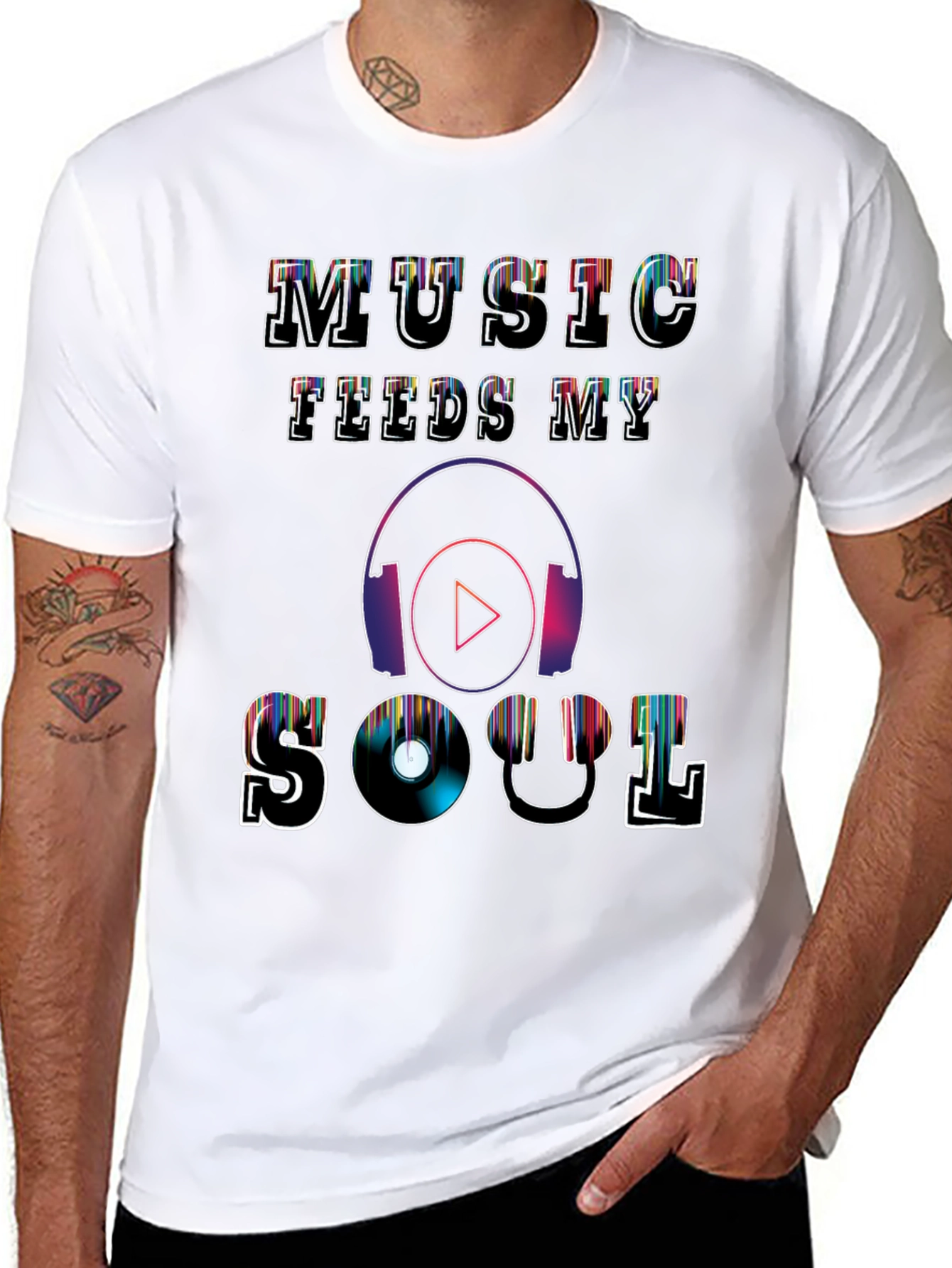 Music Feeds My Soul Graphic Tee