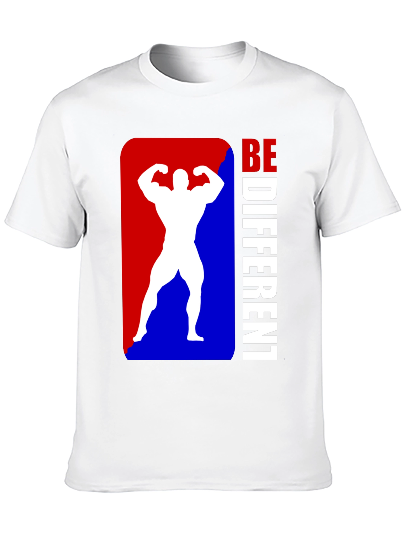 Be Different Bodybuilder Graphic Tee - Black