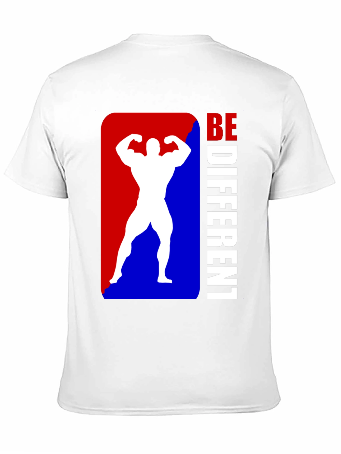 Be Different Bodybuilder Graphic Tee - Black