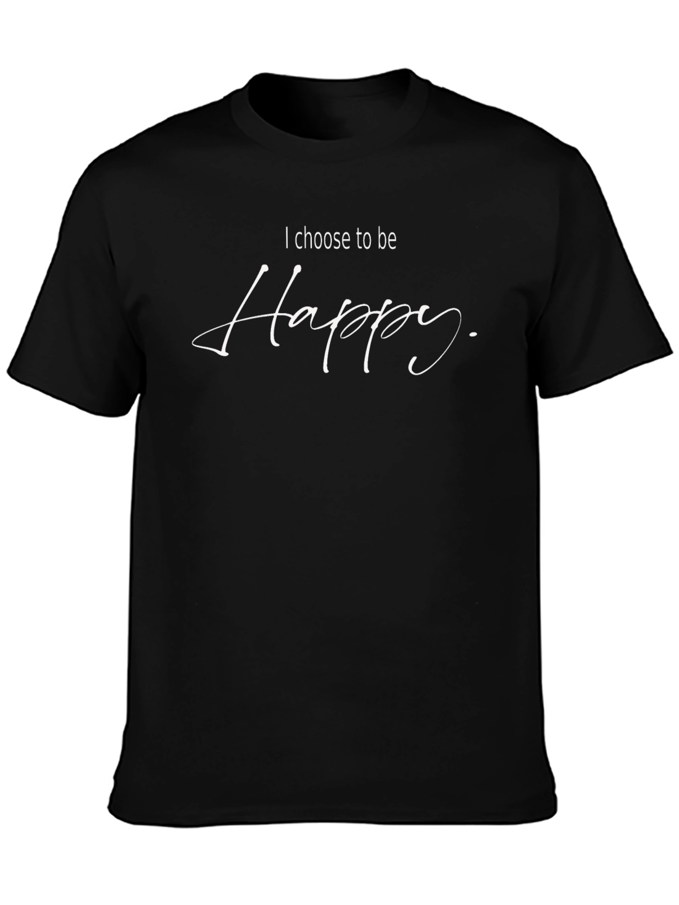 Choose Happy Graphic Tee - Black