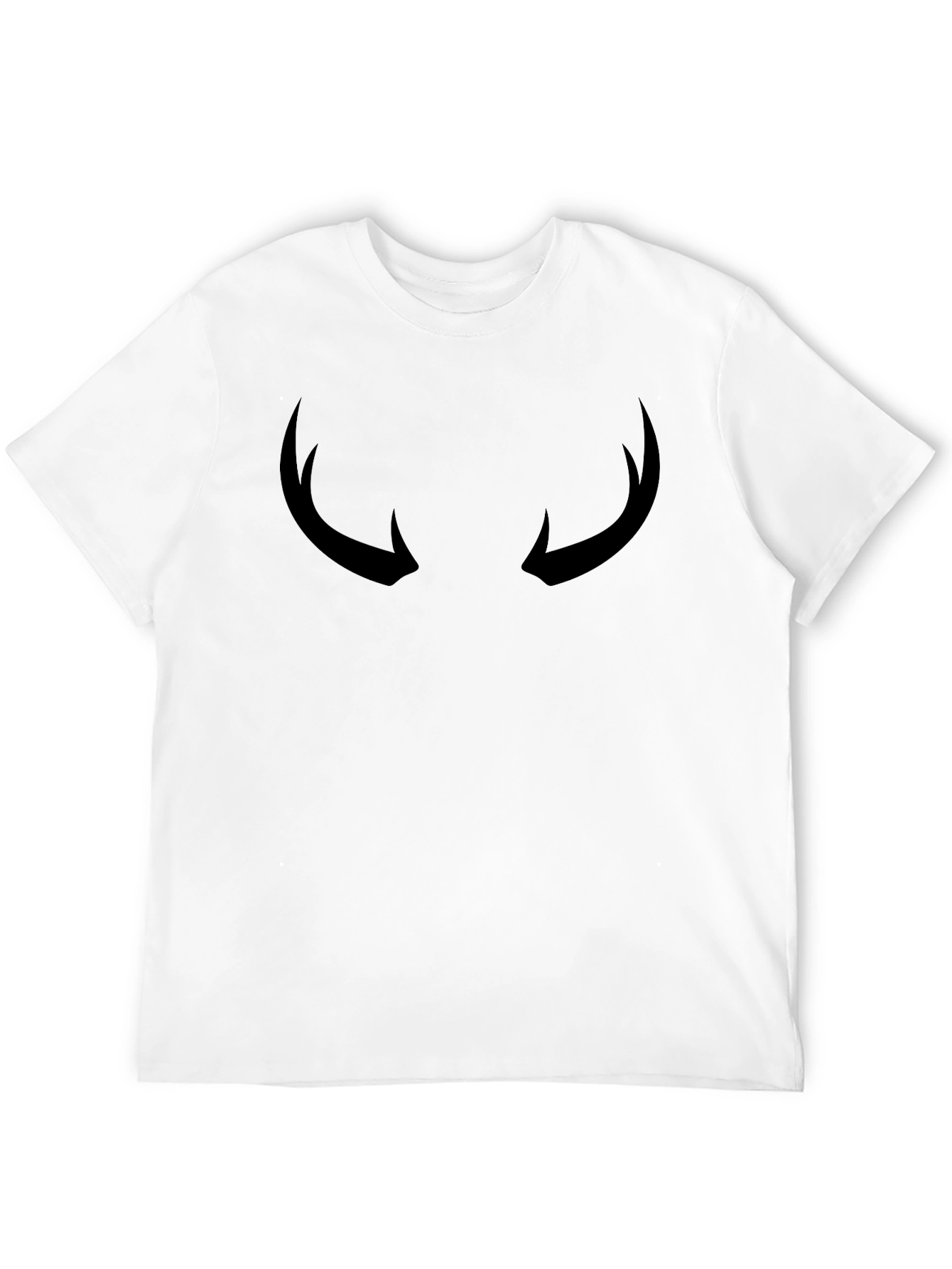 Mens Black Horns Graphic Tee
