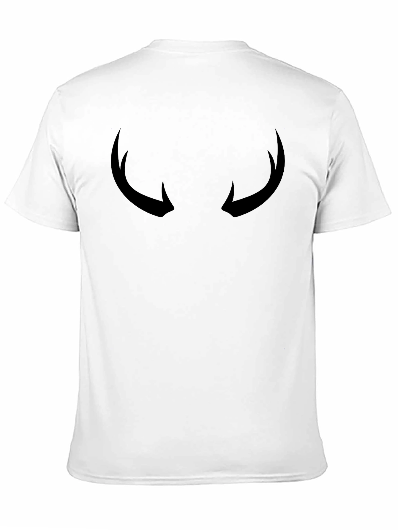 Mens Black Horns Graphic Tee