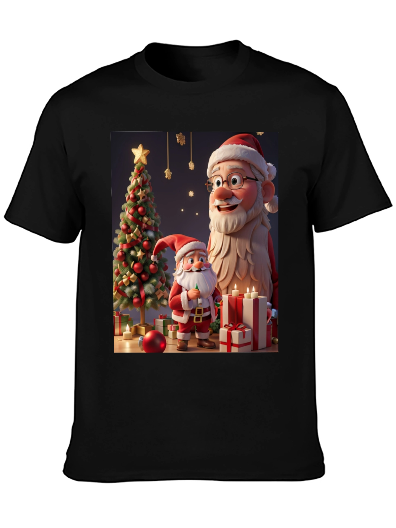 Festive Santa T-Shirt - Christmas Cheer