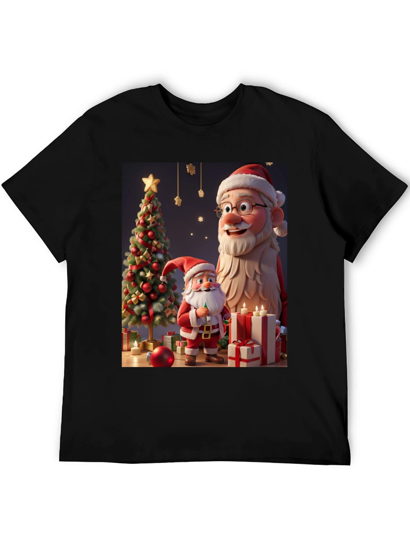 Festive Santa T-Shirt - Christmas Cheer
