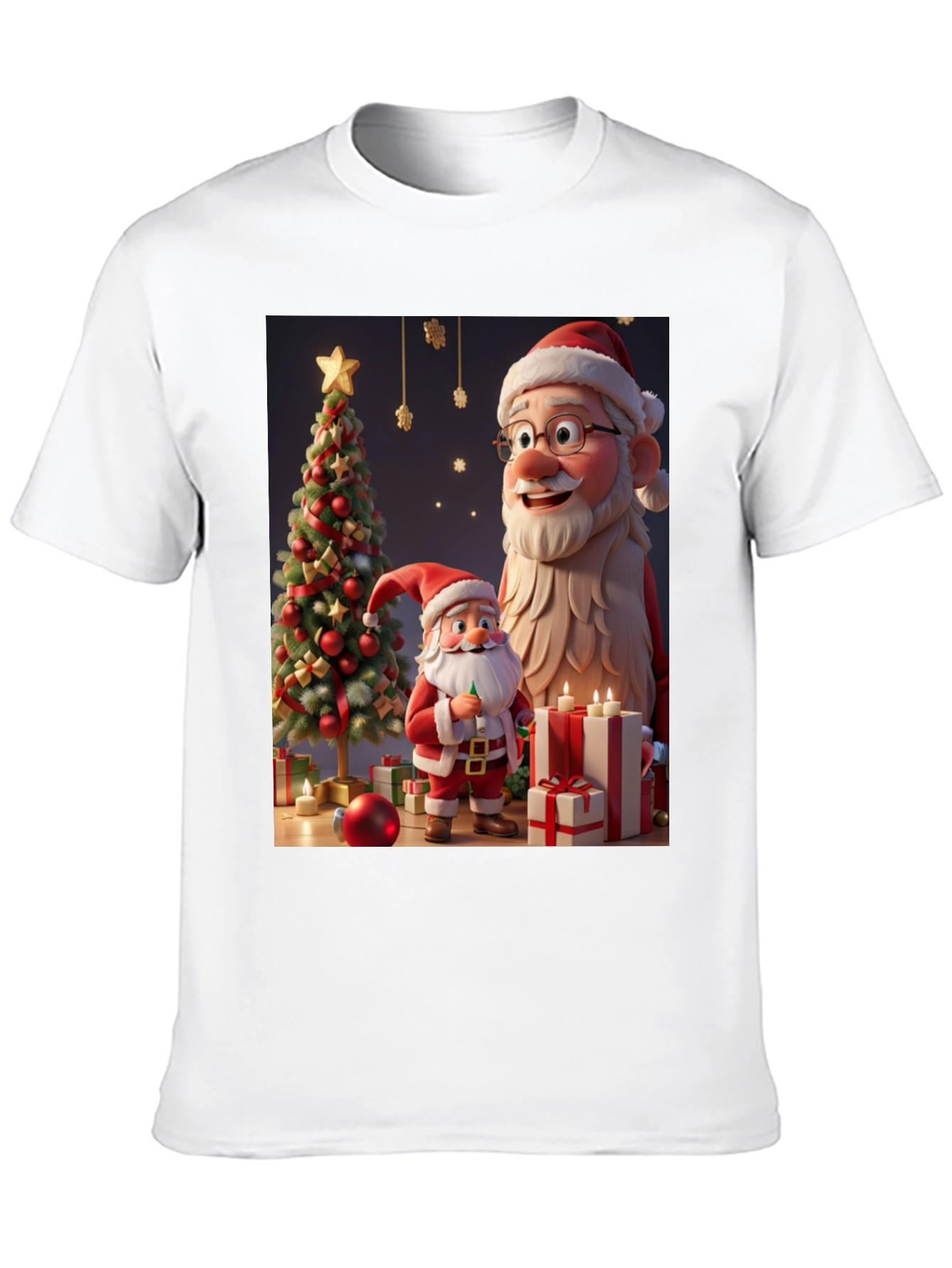 Festive Santa T-Shirt - Christmas Cheer