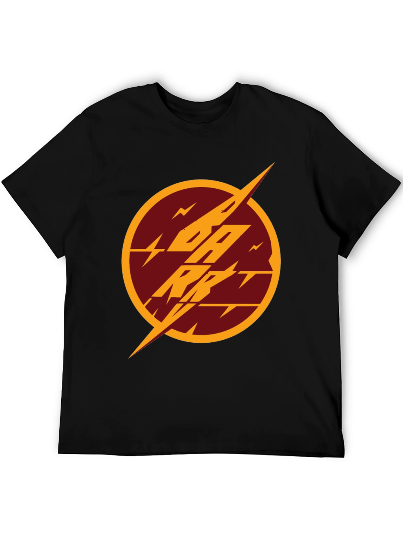 Flash Reverse Logo T-Shirt - Black Cotton Tee