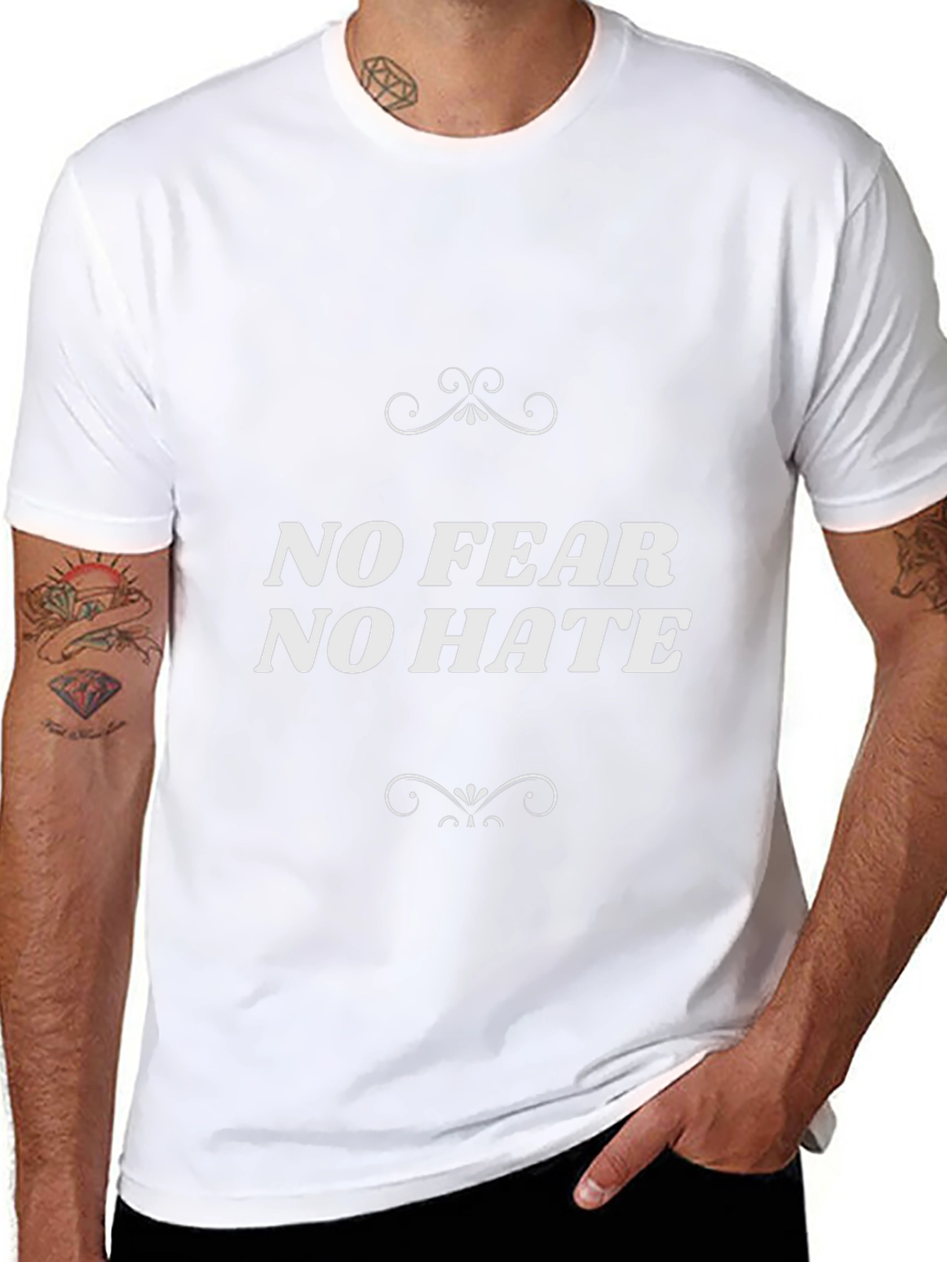 No Fear No Hate Graphic Tee