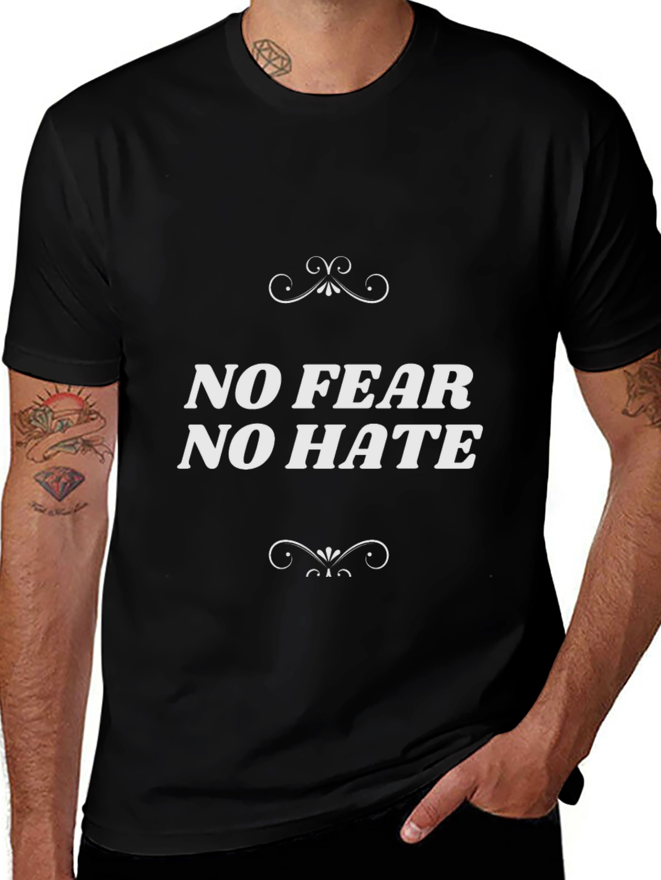 No Fear No Hate Graphic Tee