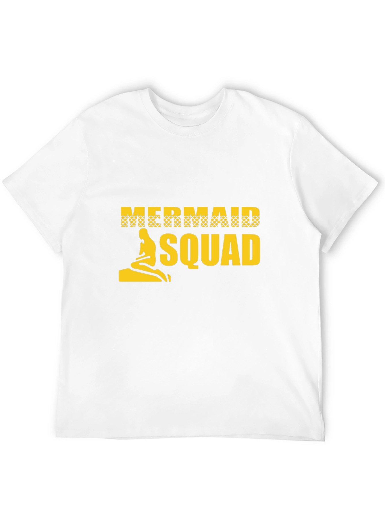 Mermaid Squad Graphic Tee - Black Cotton T-Shirt
