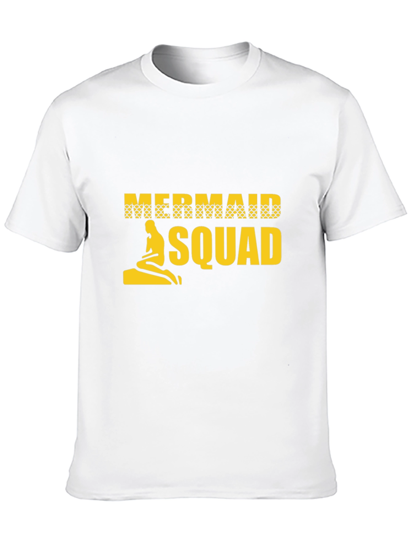 Mermaid Squad Graphic Tee - Black Cotton T-Shirt