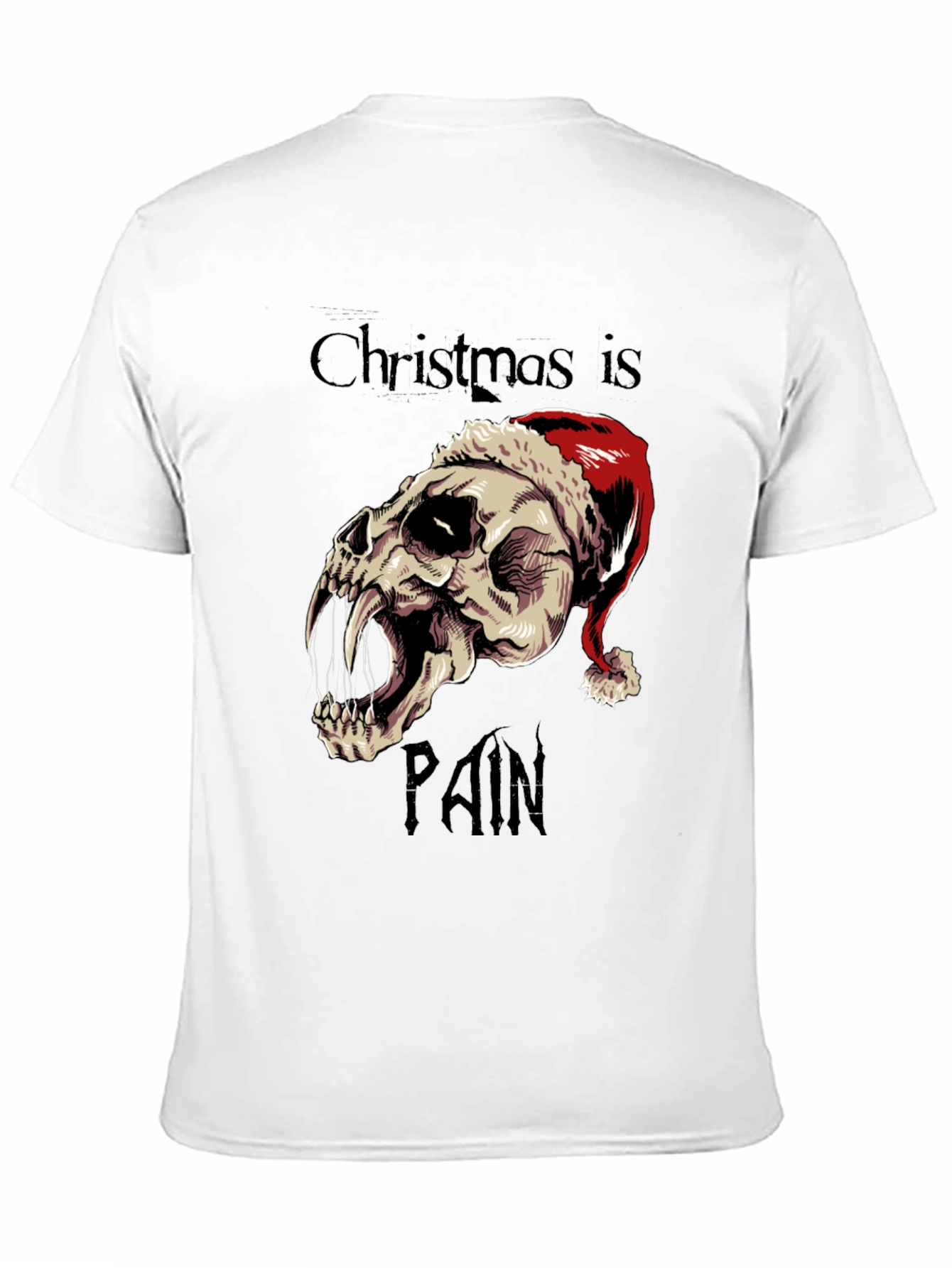 Christmas is Pain Skull T-Shirt
