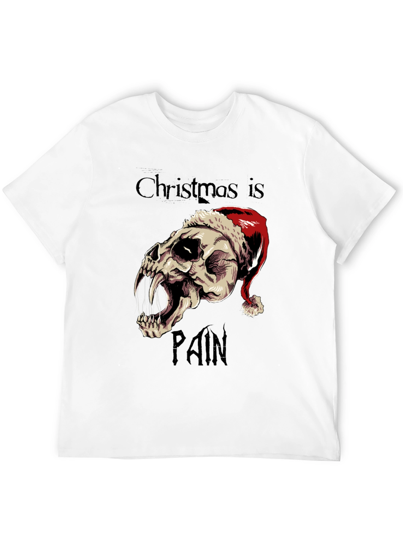 Christmas is Pain Skull T-Shirt