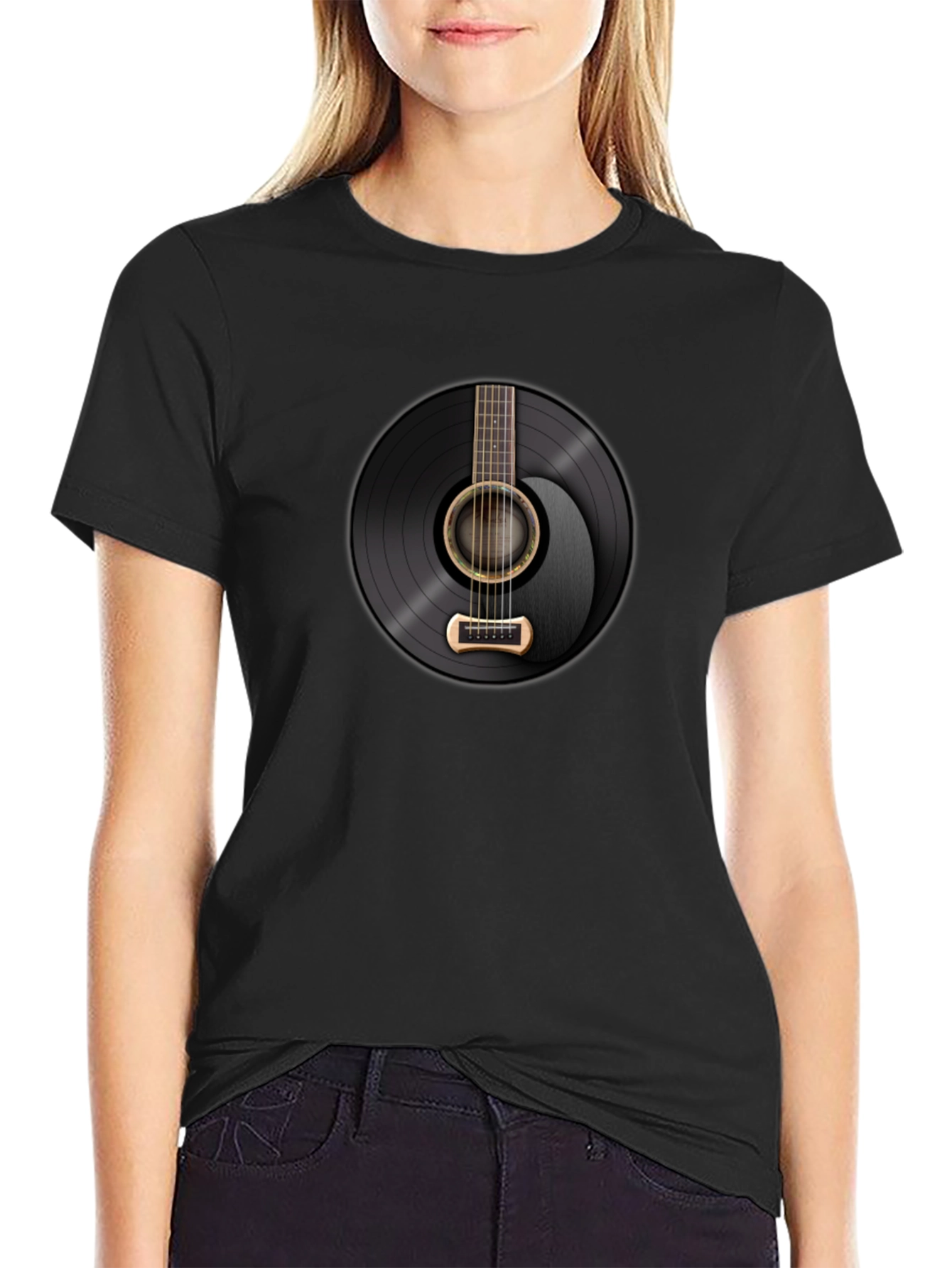Acoustic Guitar Record Graphic Tee