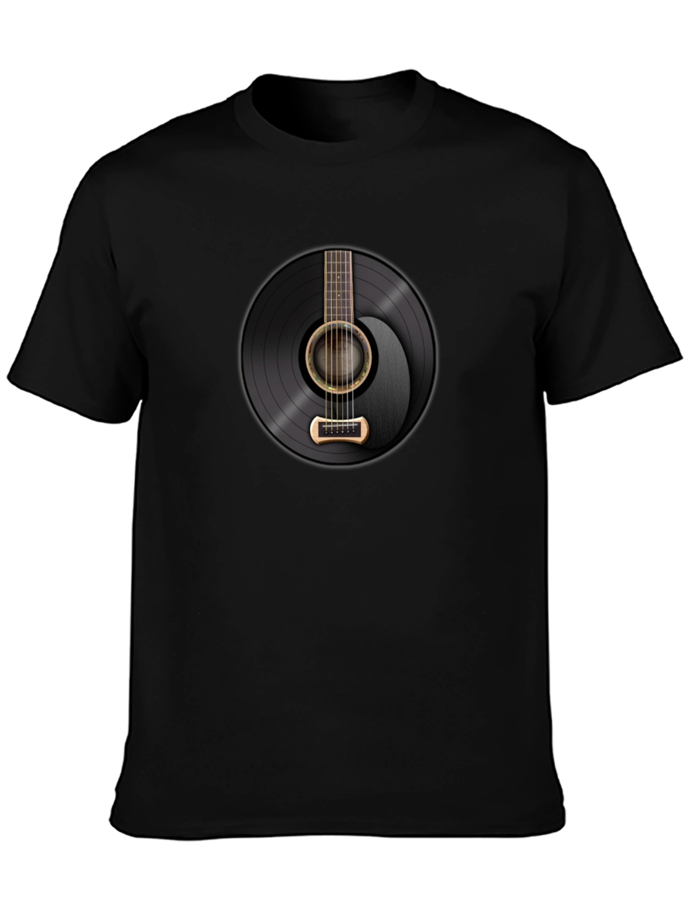Acoustic Guitar Record Graphic Tee
