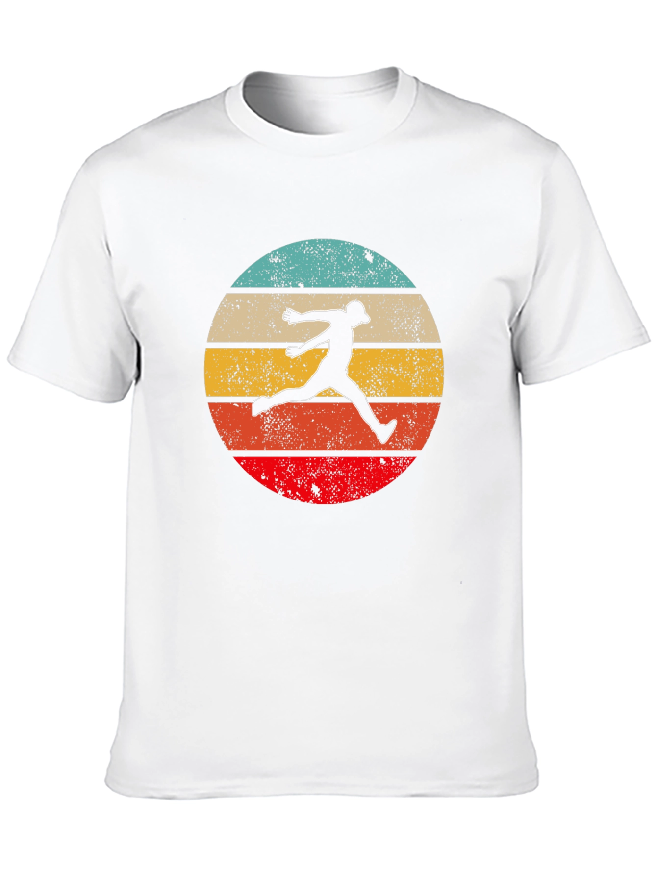 Retro Disc Golf Silhouette Graphic Tee