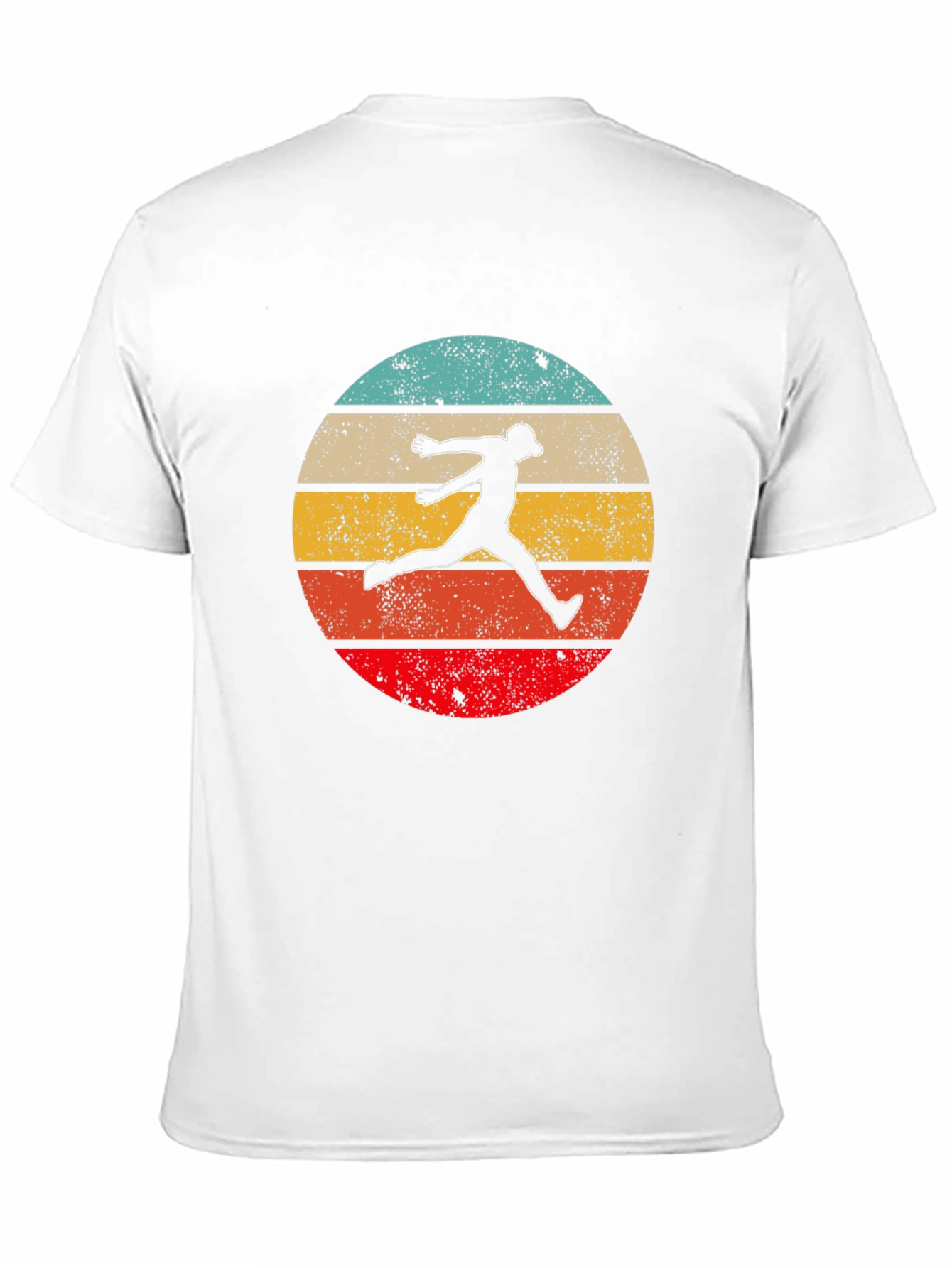 Retro Disc Golf Silhouette Graphic Tee
