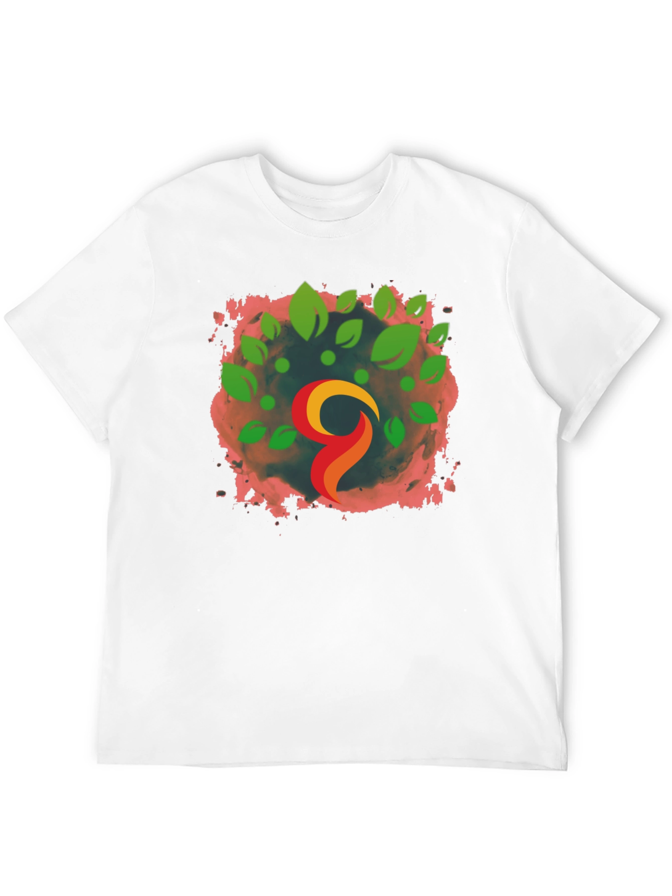 Natures Flame Black Tee - Artistic Comfort