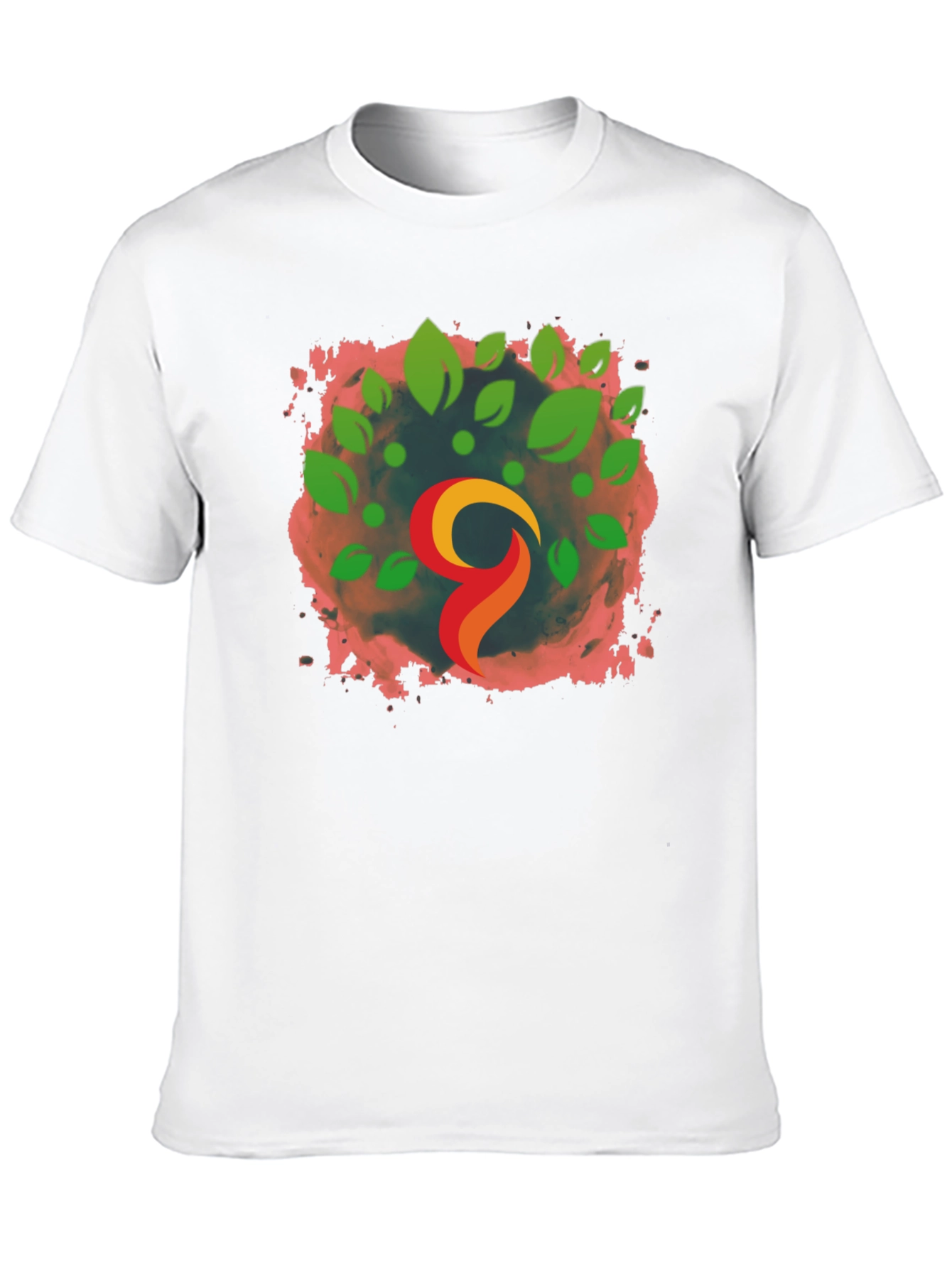 Natures Flame Black Tee - Artistic Comfort