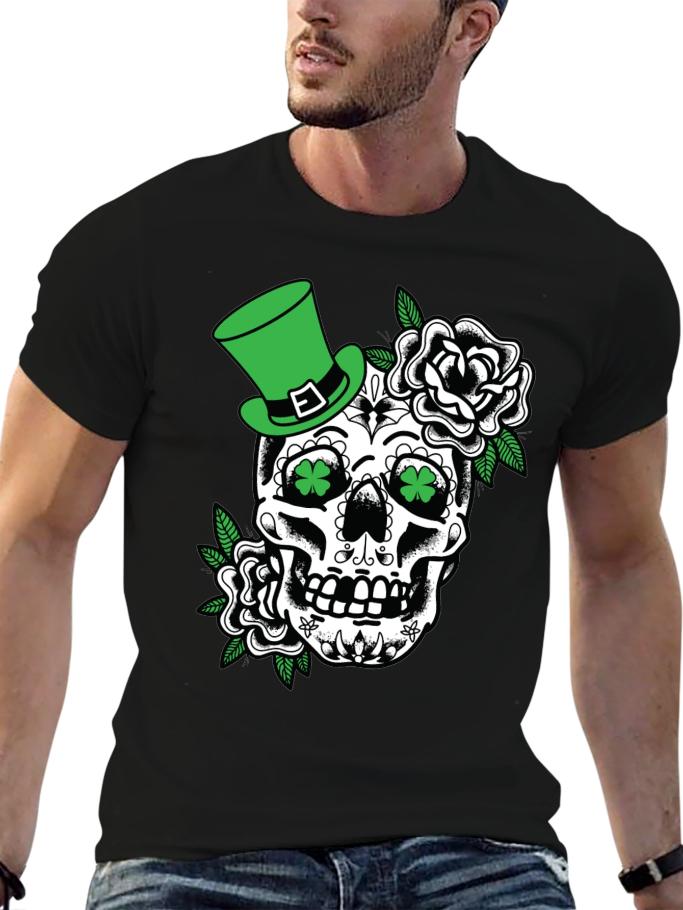 St. Patricks Day Skull T-Shirt