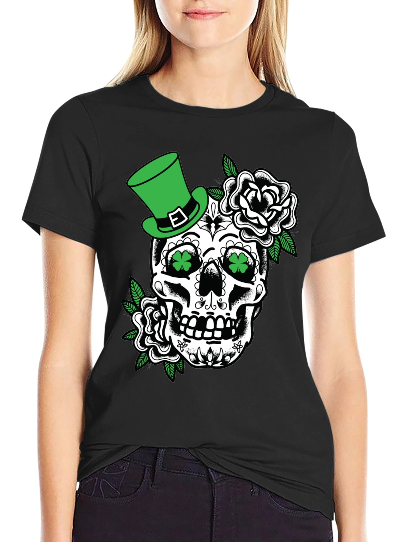 St. Patricks Day Skull T-Shirt
