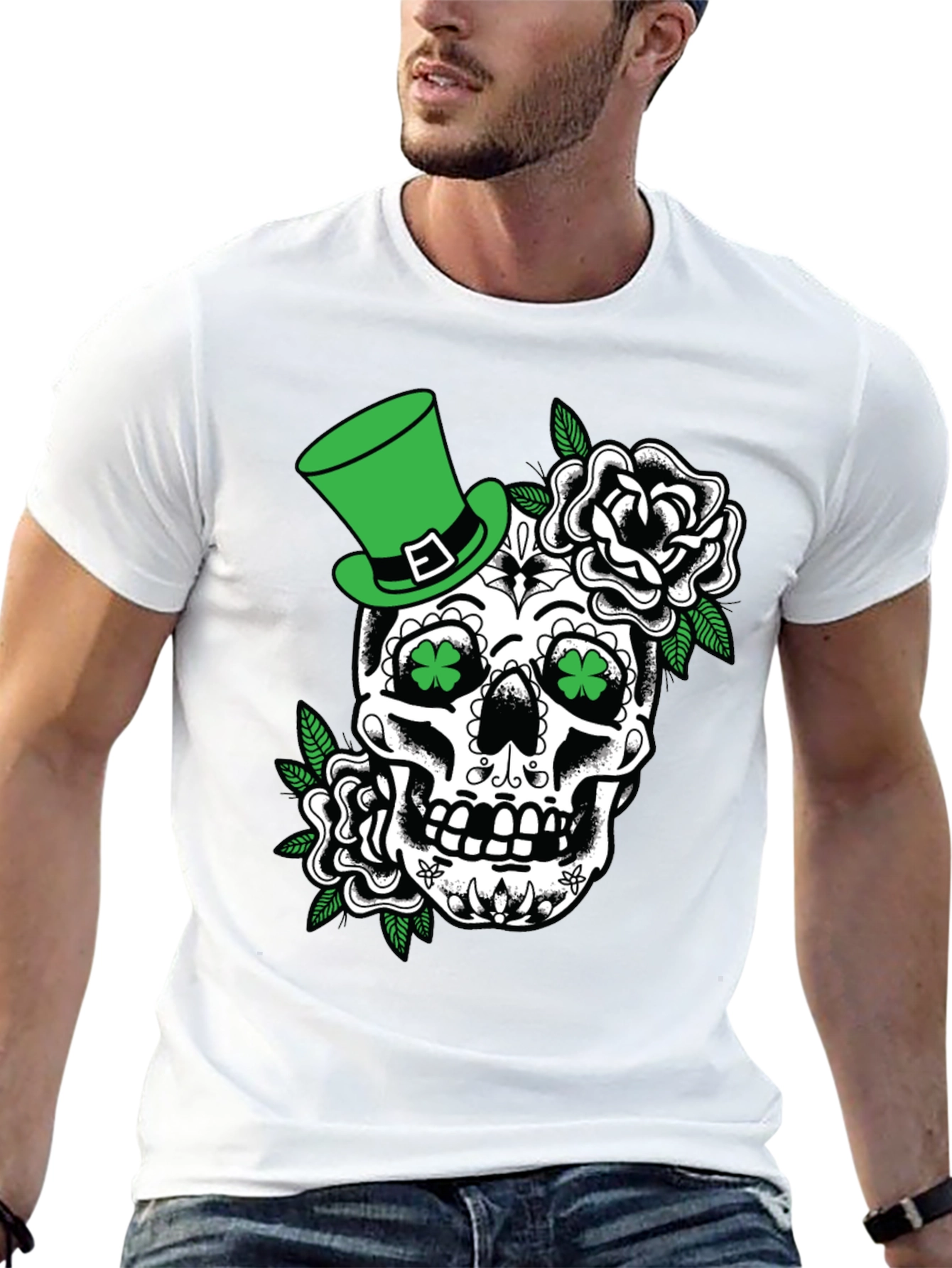 St. Patricks Day Skull T-Shirt
