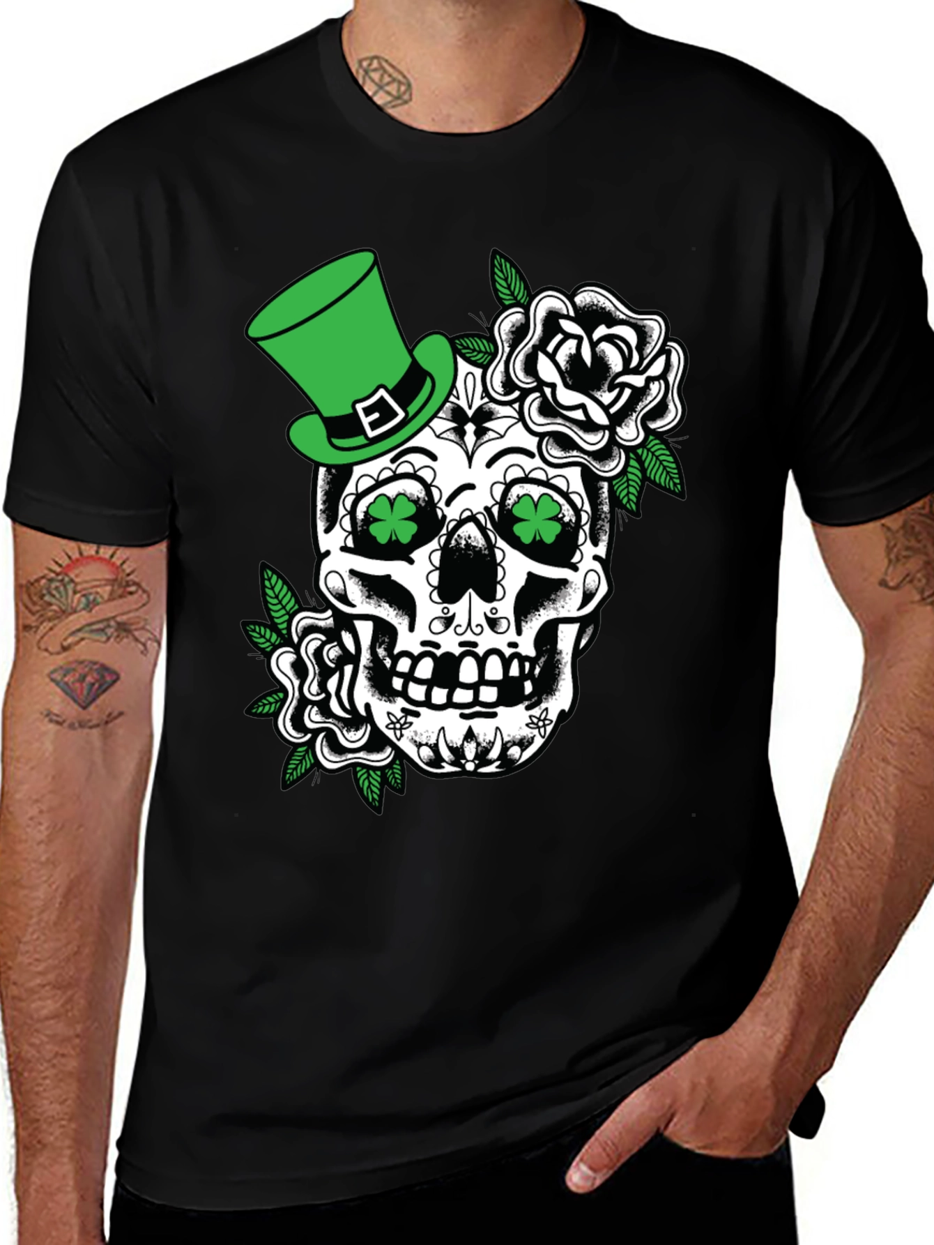 St. Patricks Day Skull T-Shirt