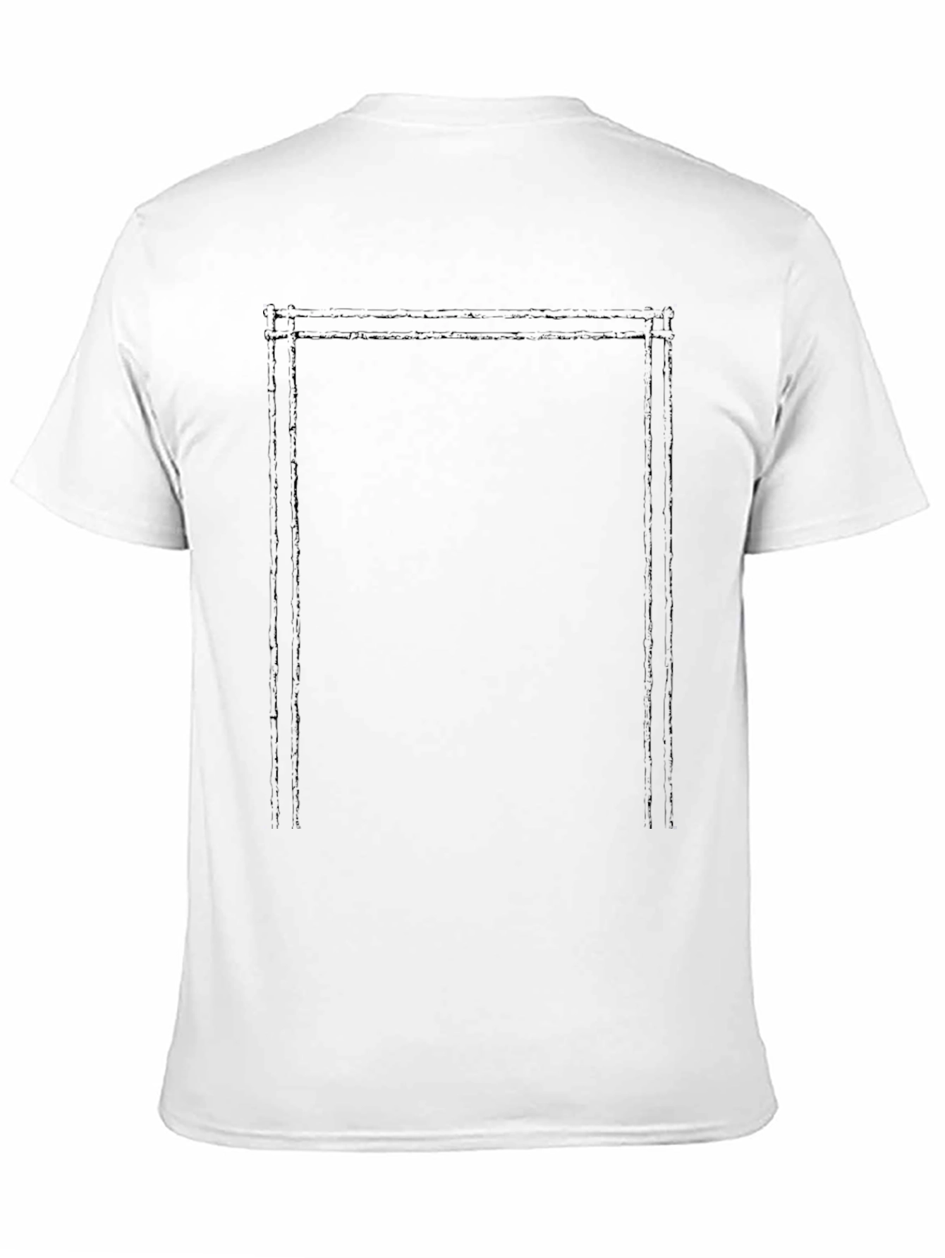 Mens Graphic Border Black T-Shirt