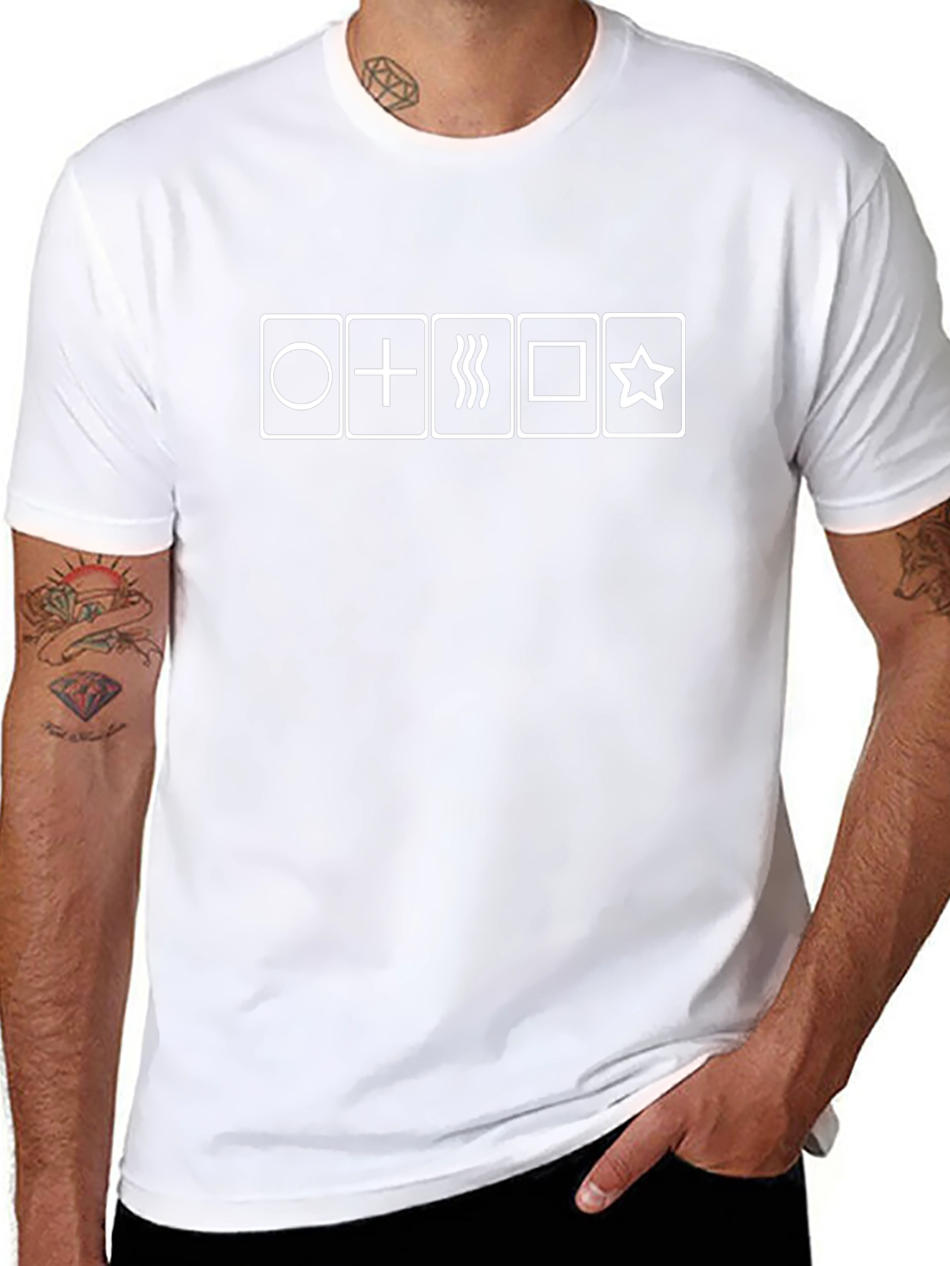 Symbol Array Black T-Shirt