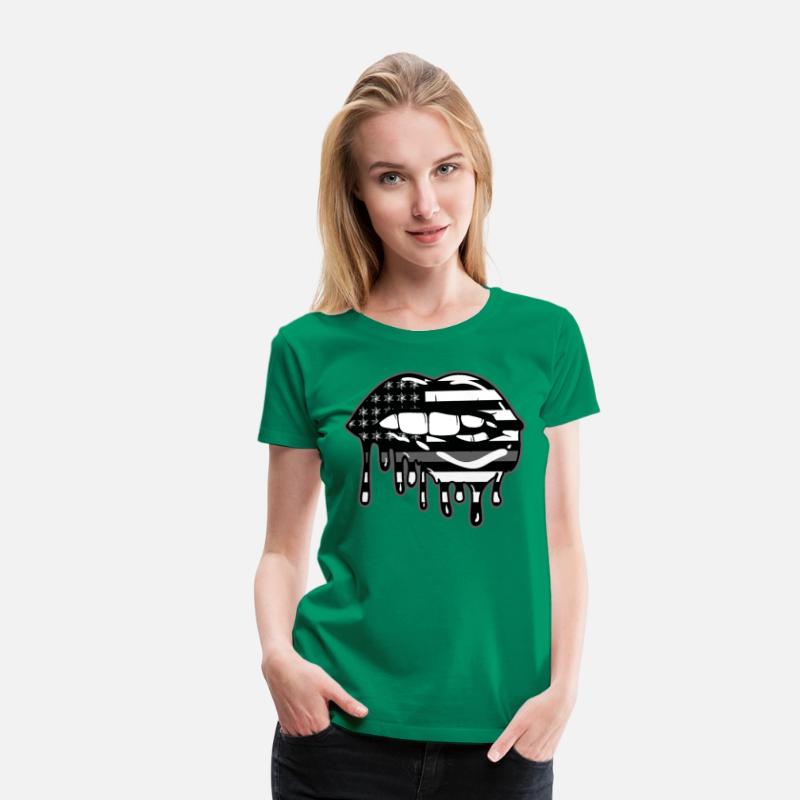 US Flag Lips Correctional Officer Patriotic First