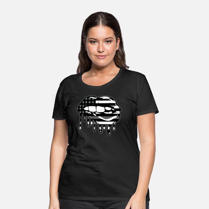 US Flag Lips Correctional Officer Patriotic First
