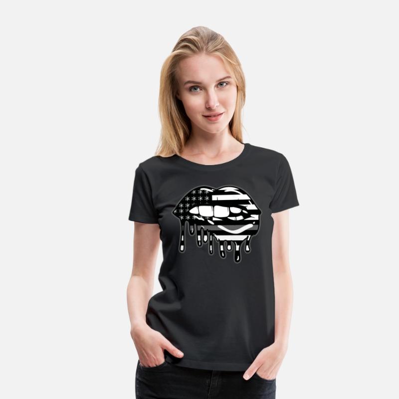 US Flag Lips Correctional Officer Patriotic First