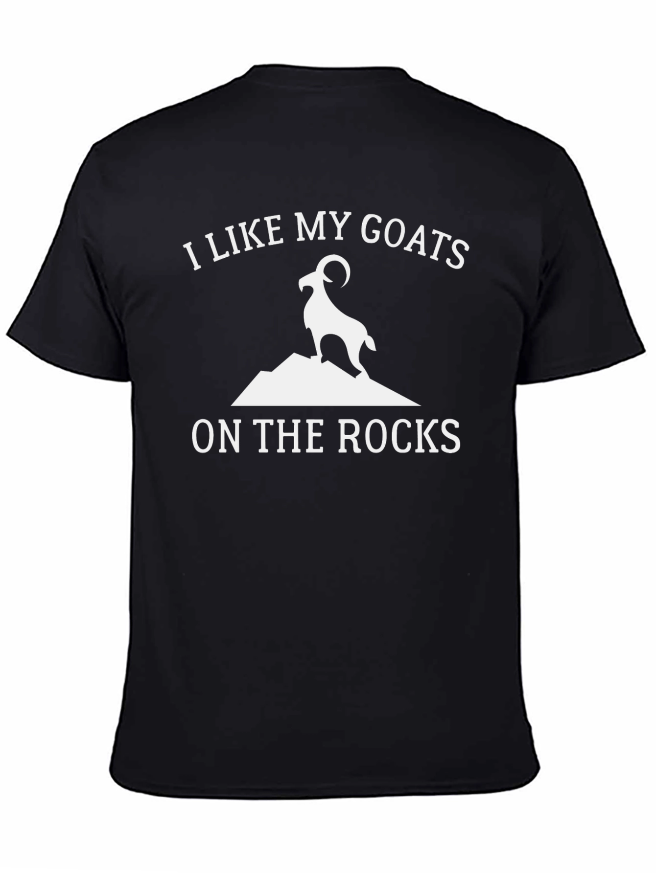 Goat on the Rocks Graphic Tee - Black
