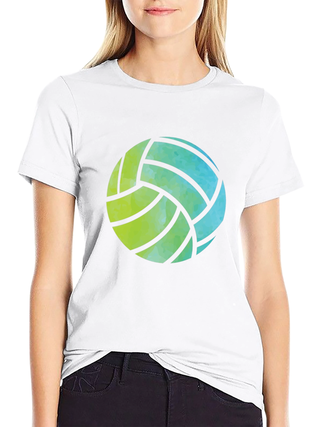 Volleyball Graphic Tee - Black Casual Shirt