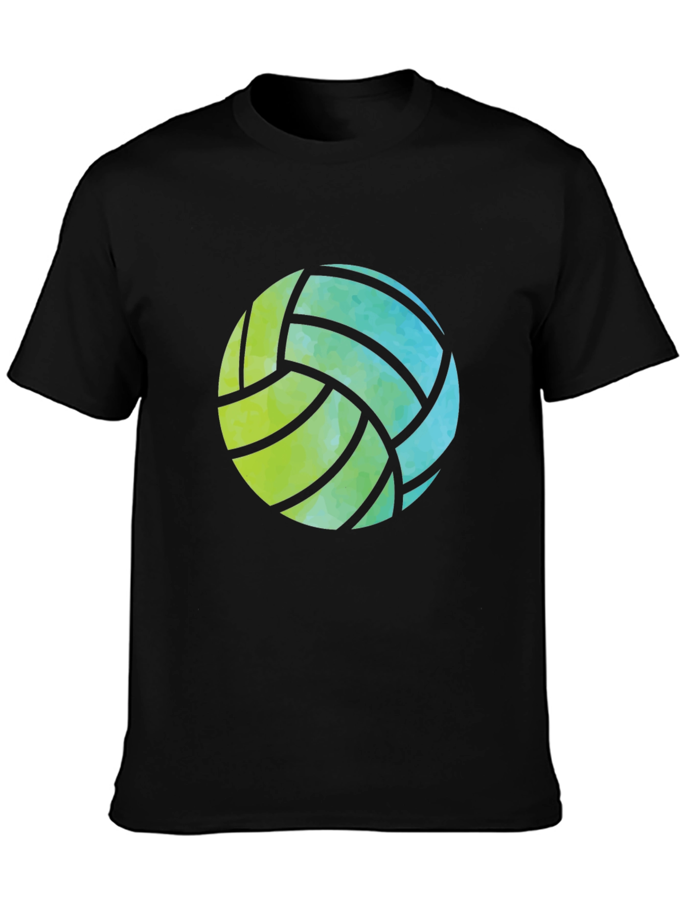 Volleyball Graphic Tee - Black Casual Shirt