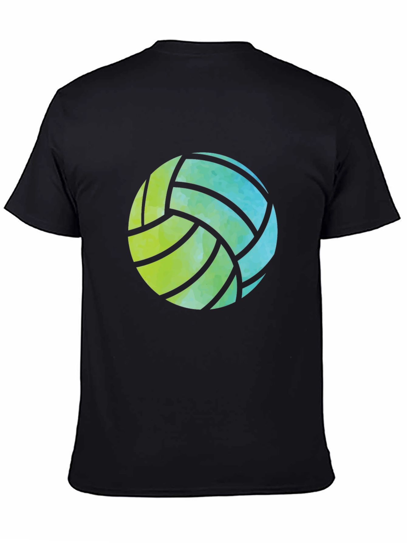 Volleyball Graphic Tee - Black Casual Shirt