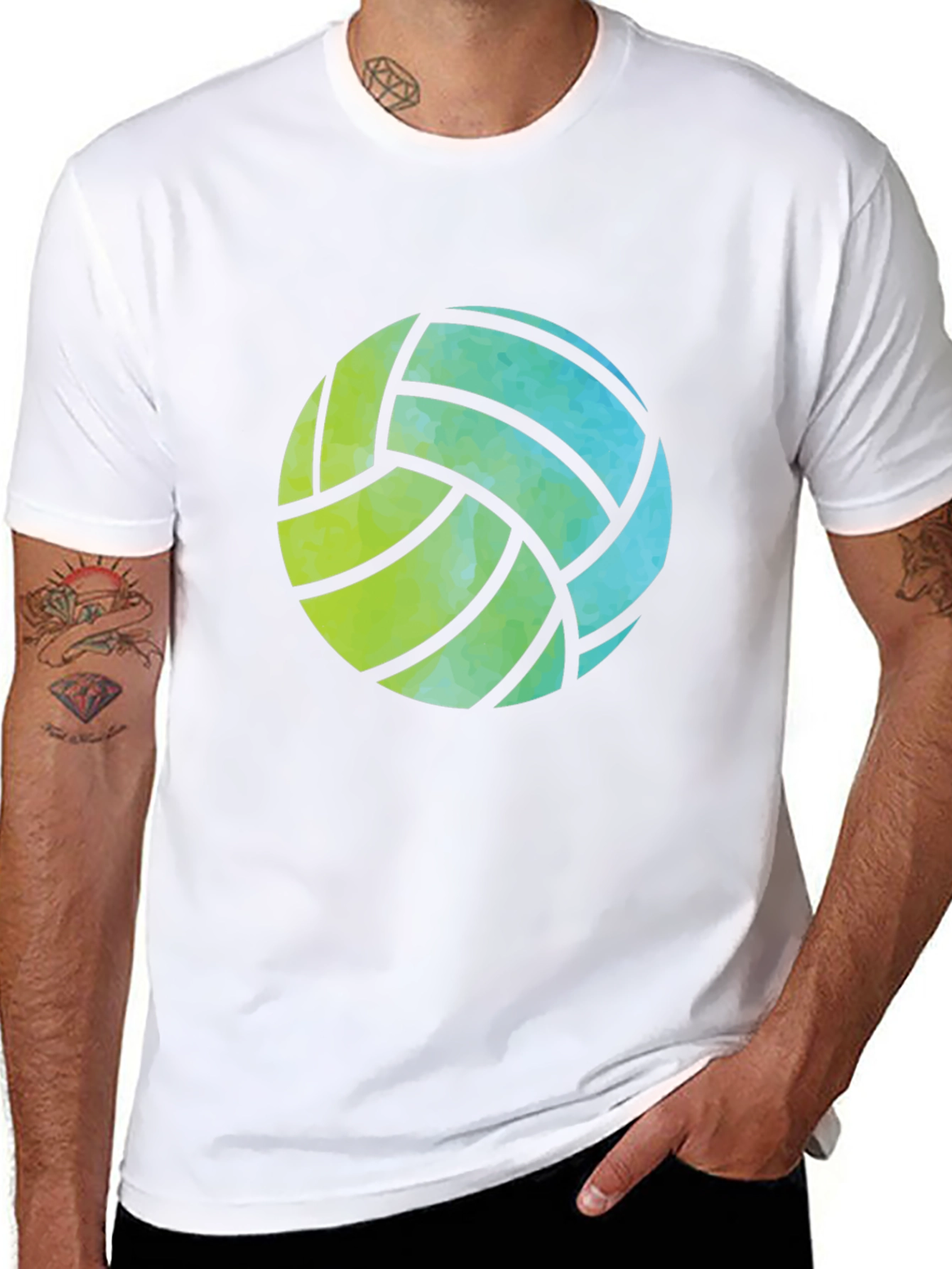 Volleyball Graphic Tee - Black Casual Shirt