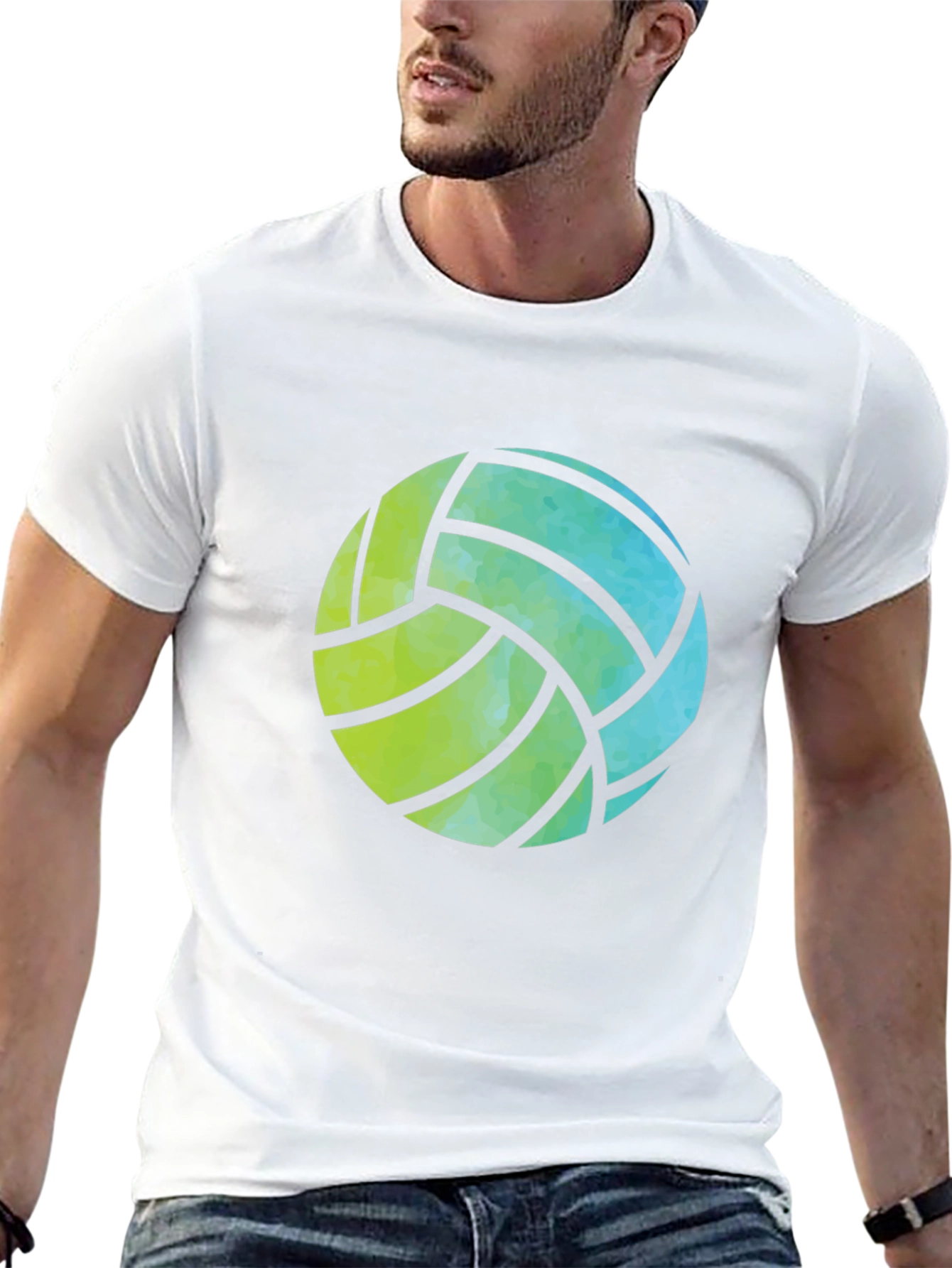 Volleyball Graphic Tee - Black Casual Shirt