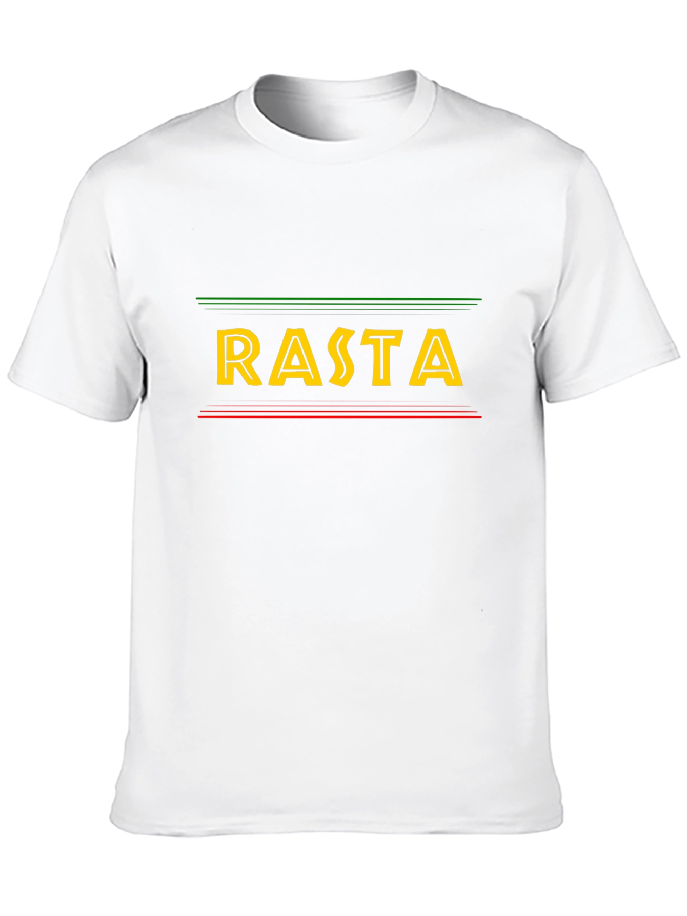 Rasta Graphic T-Shirt - Black Casual Tee